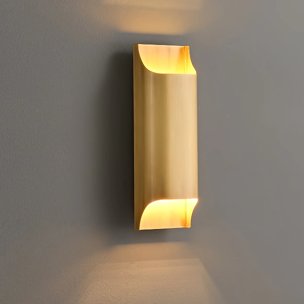 LegacyCube Brass Geometry Wall Light