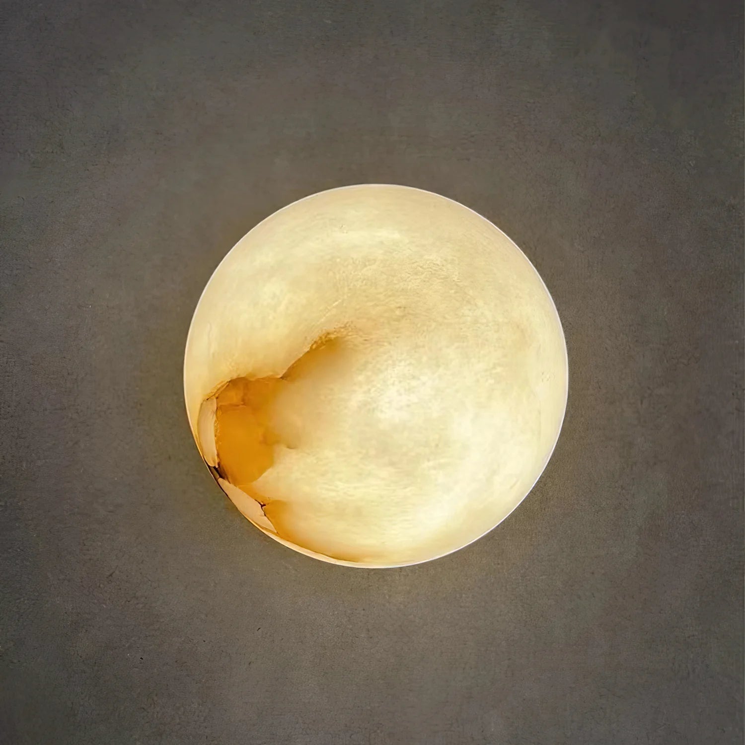 AlabasterMoon Globe Wall Sconce