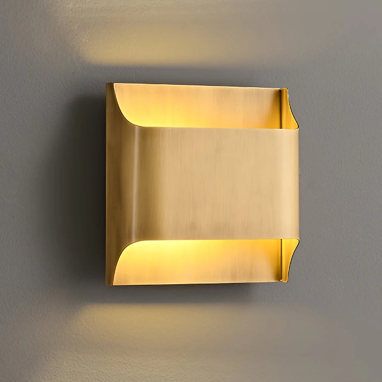 LegacyCube Brass Geometry Wall Light