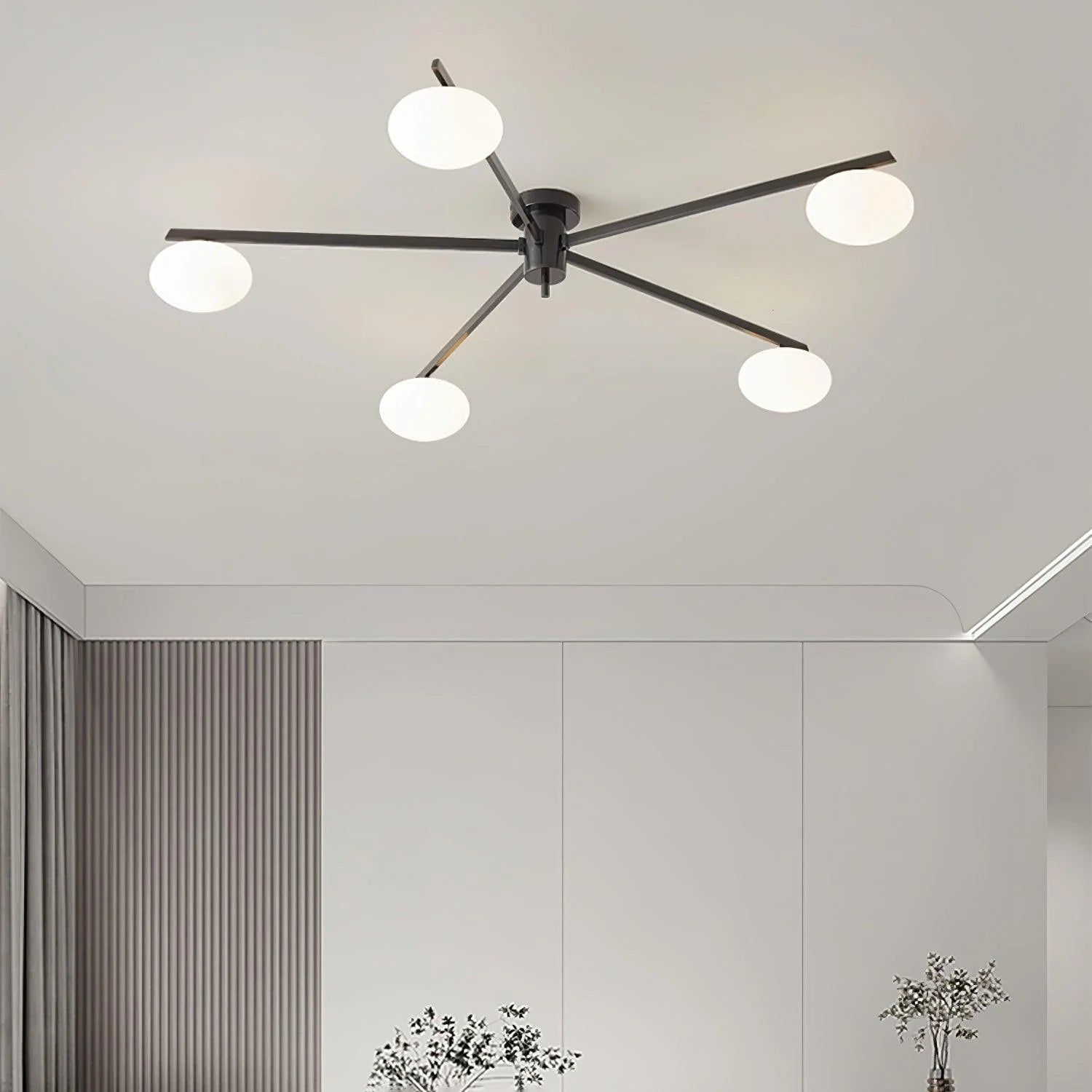 AstroAxis Linear Glass Ceiling Light