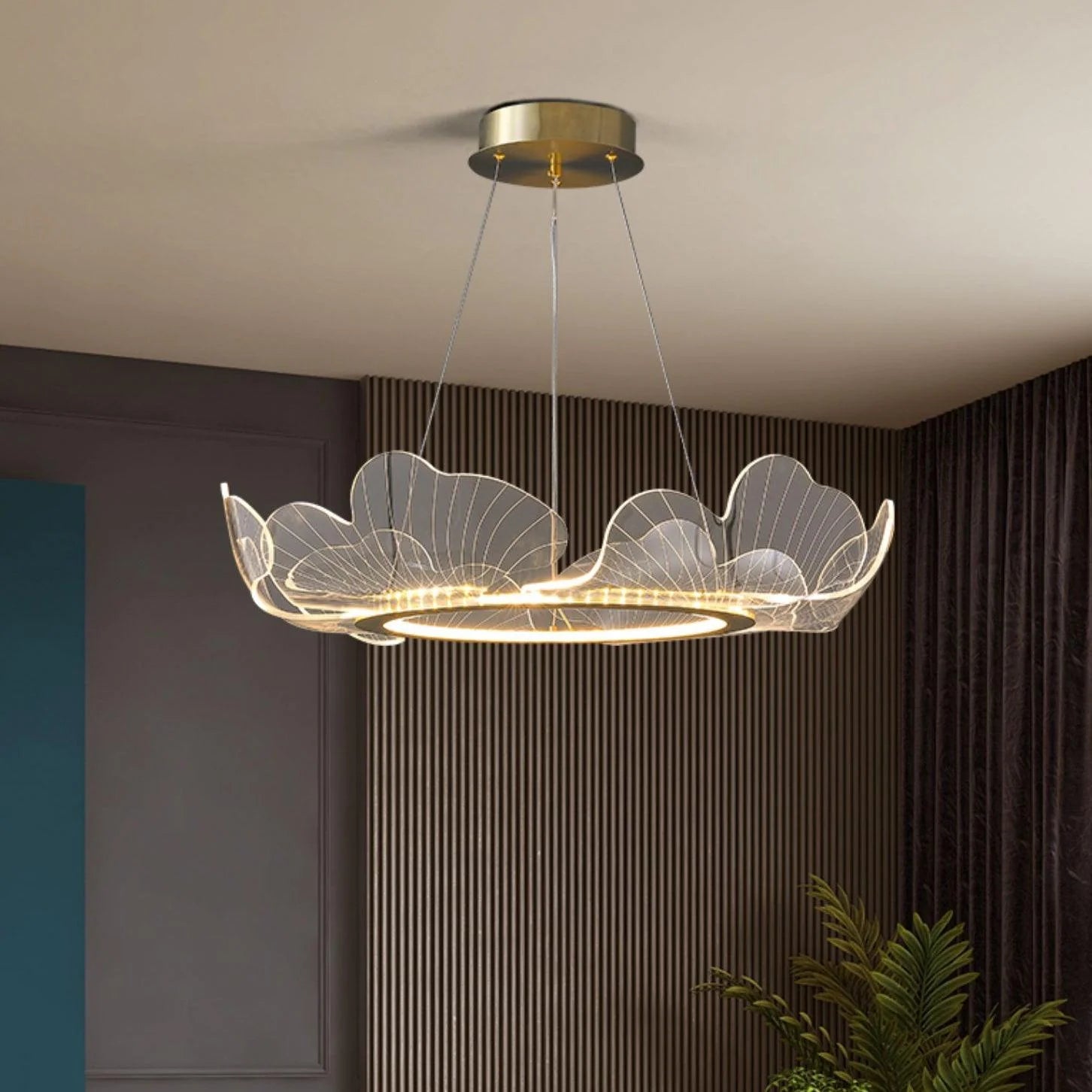 OceanicTide Azure Acrylic Chandelier