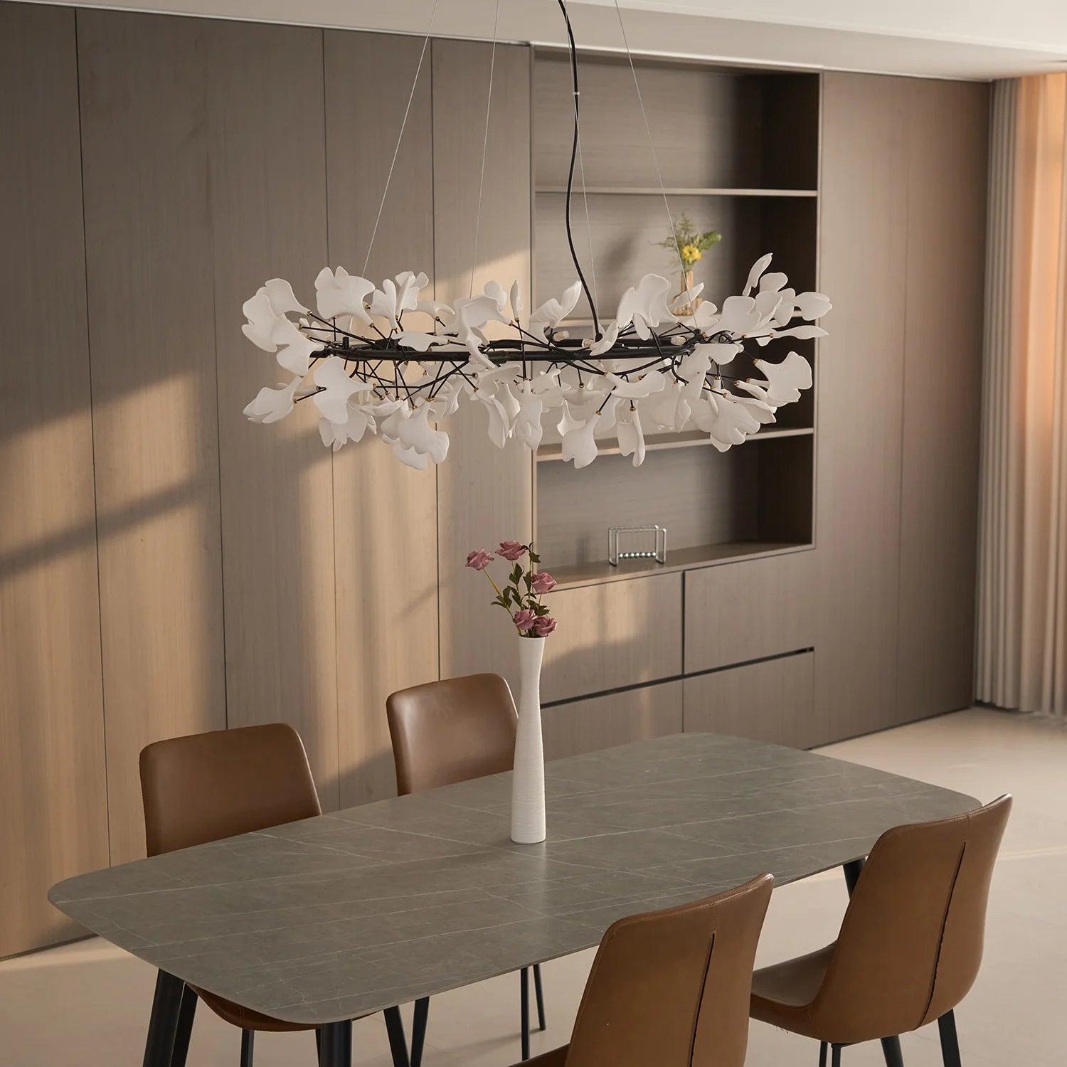 GingkoArtifact Ceramic Chandelier