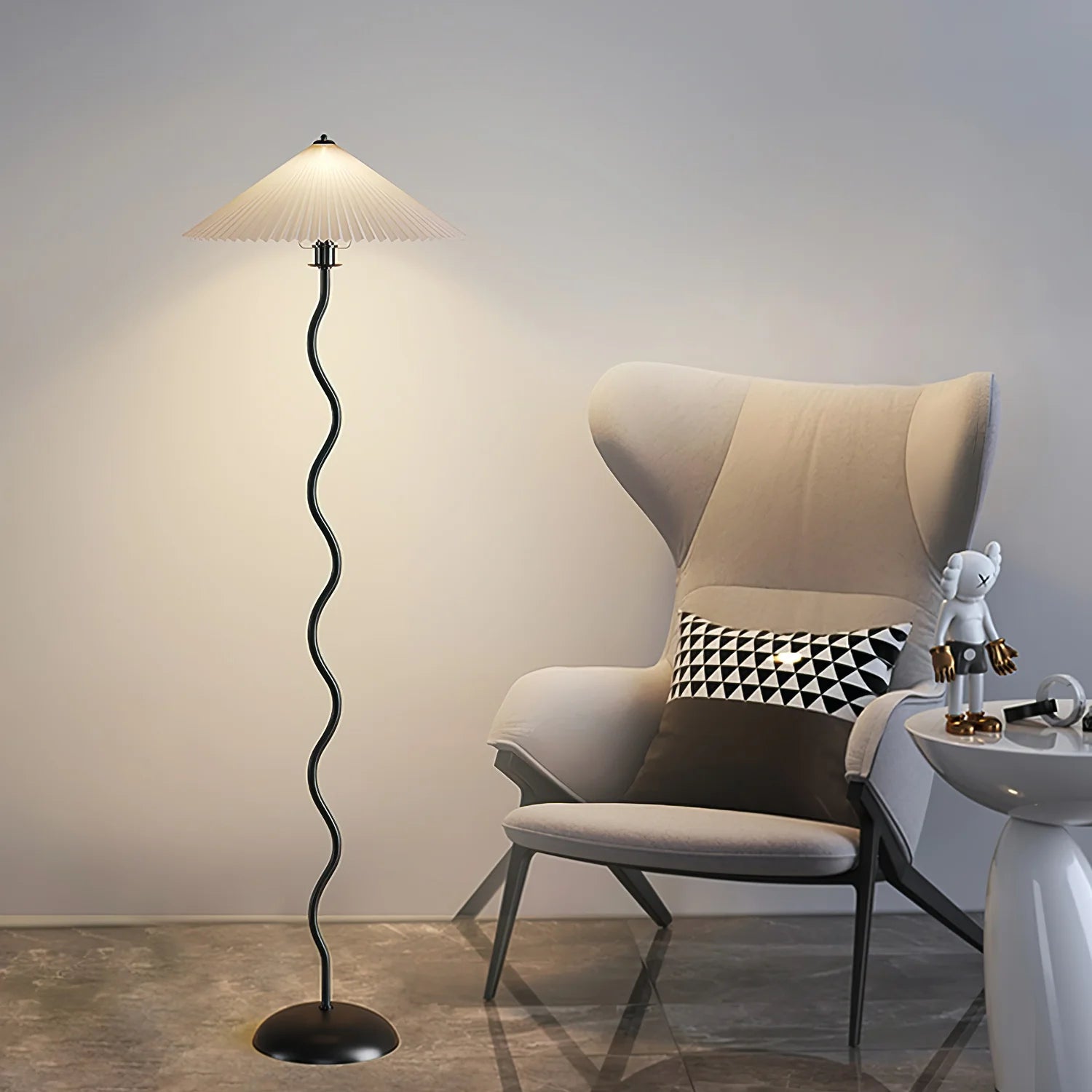 HeritagePleat Textile Floor Lamp