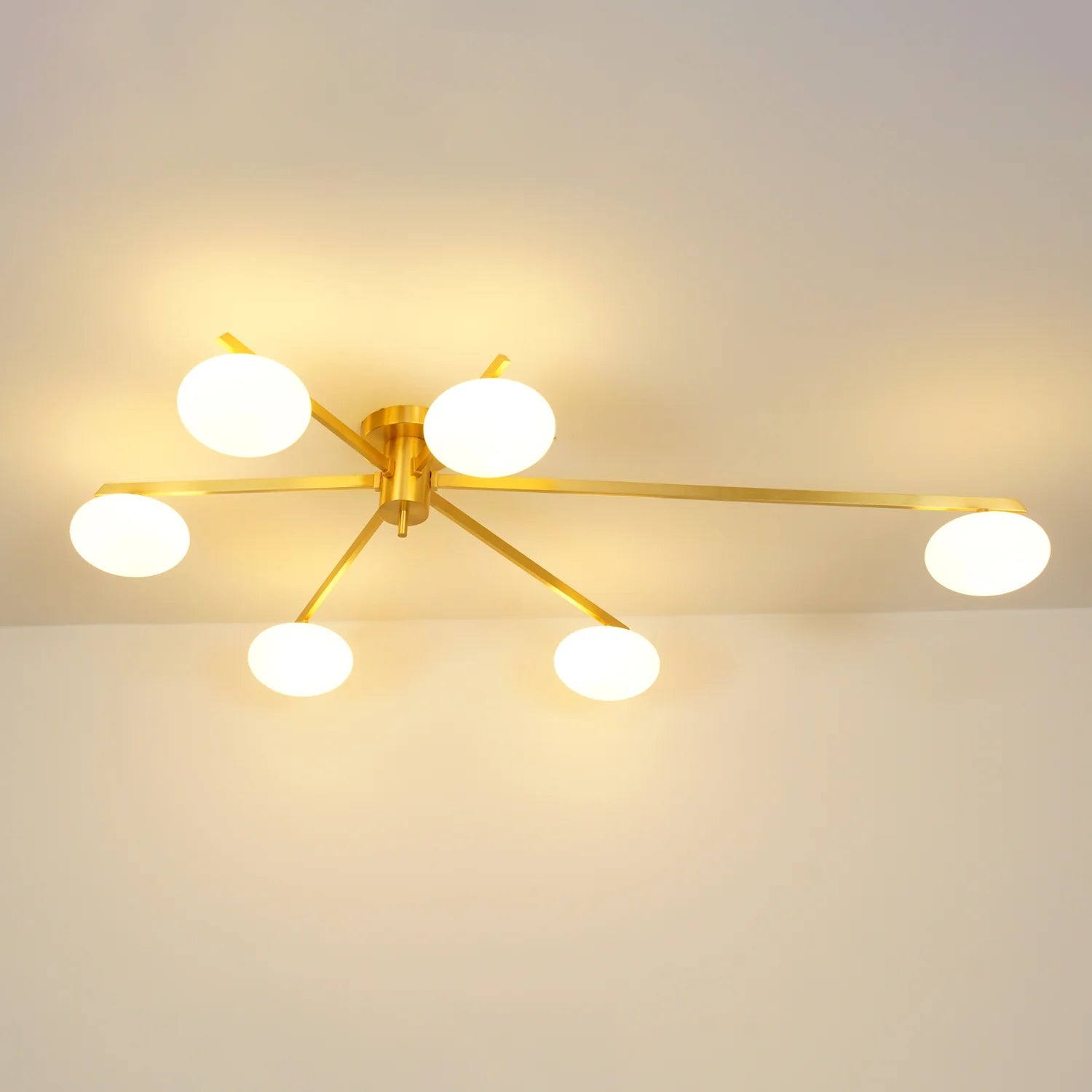 AstroAxis Linear Glass Ceiling Light