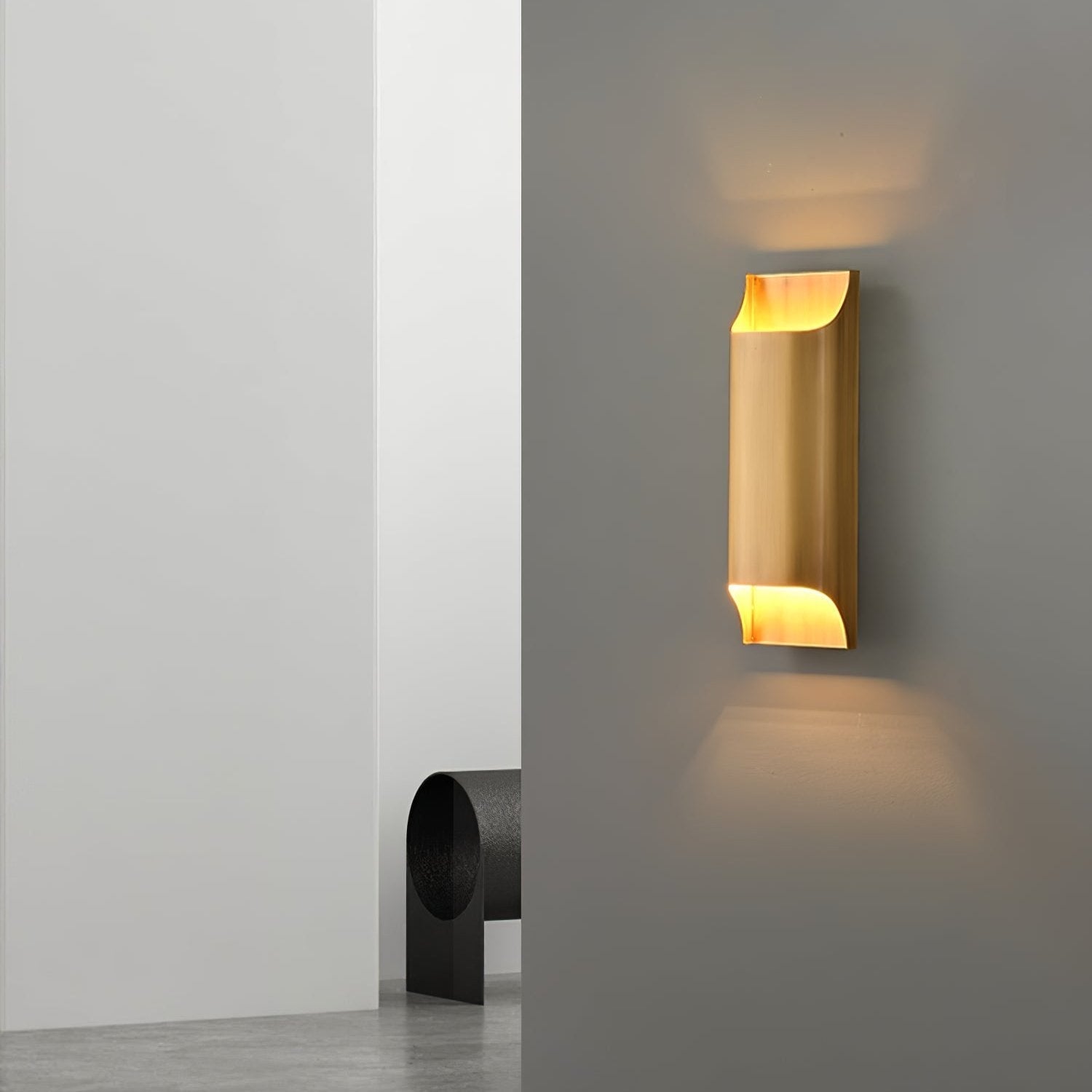 LegacyCube Brass Geometry Wall Light