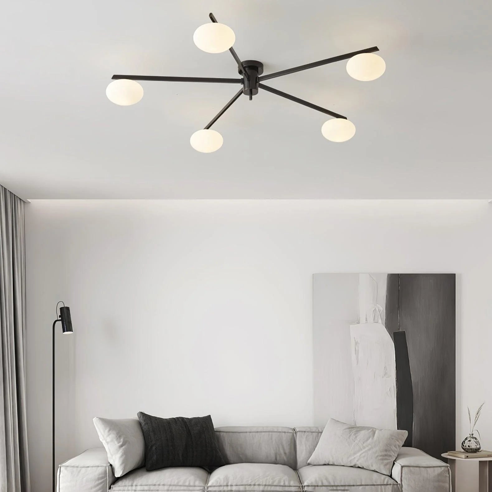 AstroAxis Linear Glass Ceiling Light