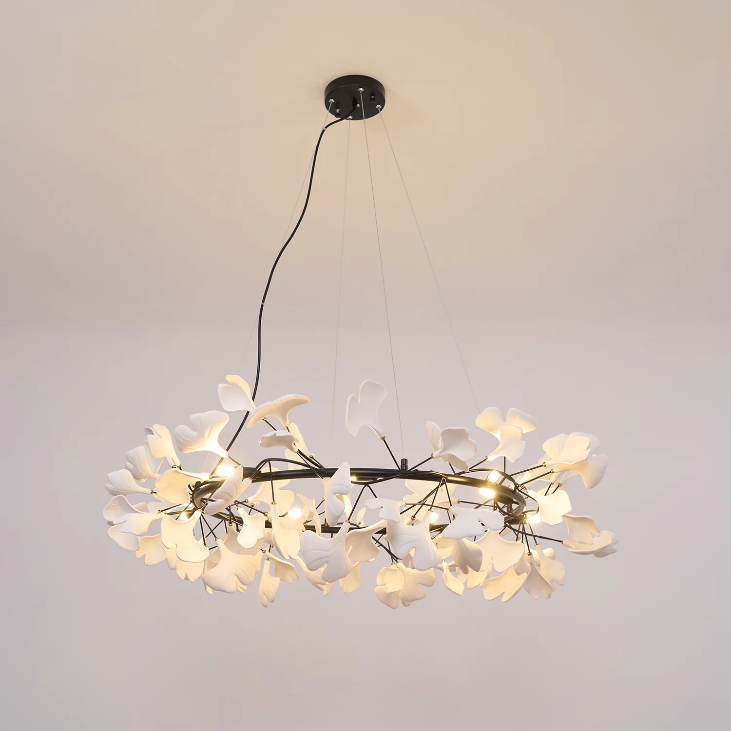 GingkoArtifact Ceramic Chandelier