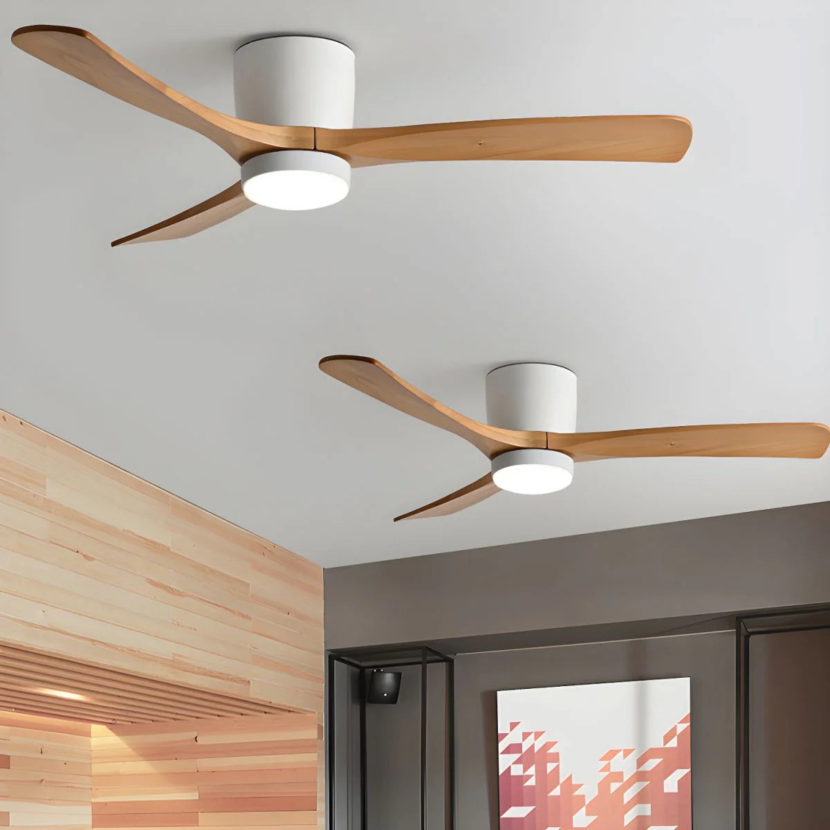 EcoAura Timber Fan Light