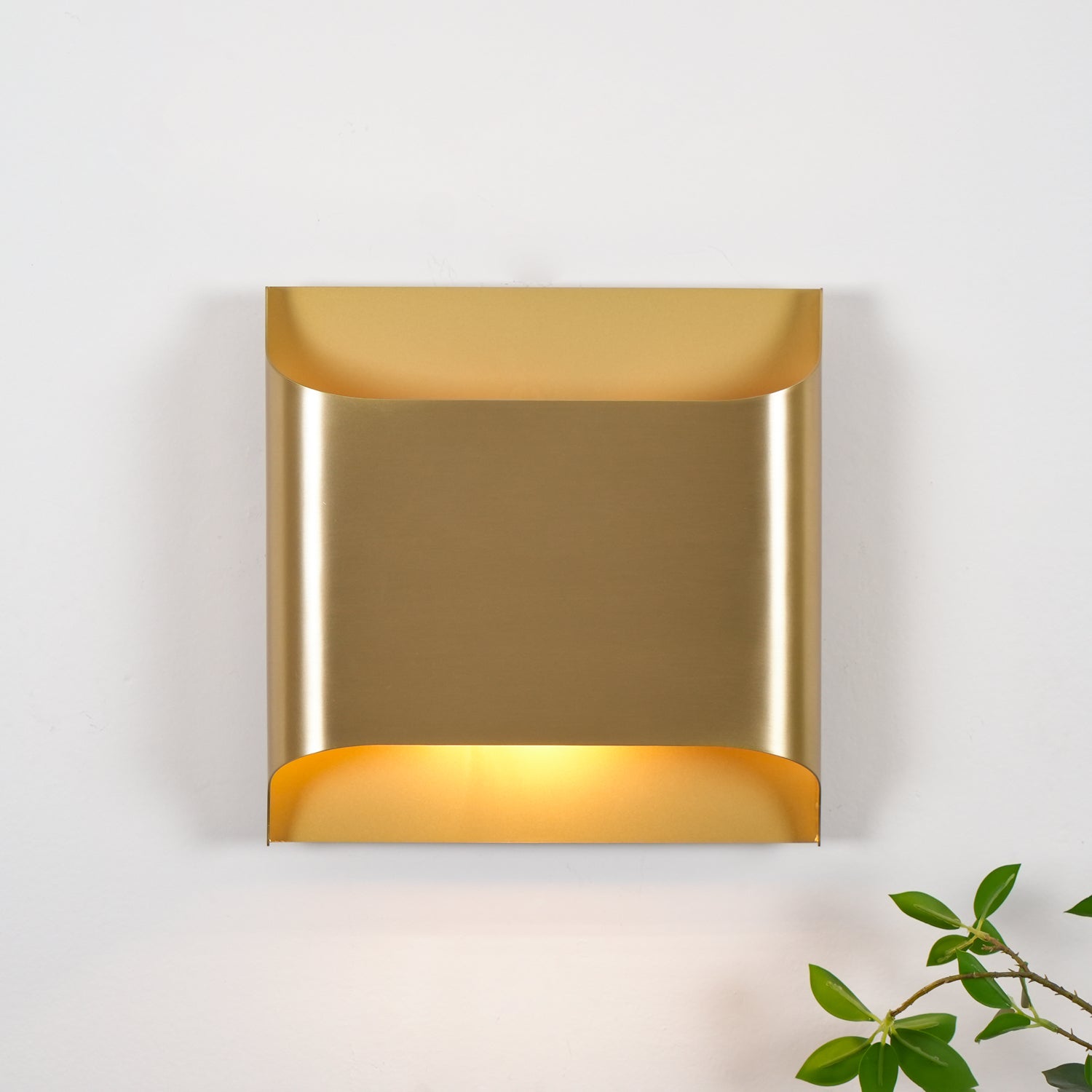 LegacyCube Brass Geometry Wall Light