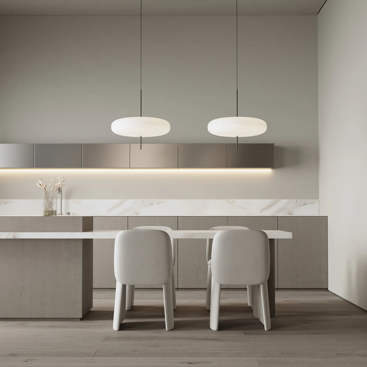 CinctureGlow Ribbon Pendant Light