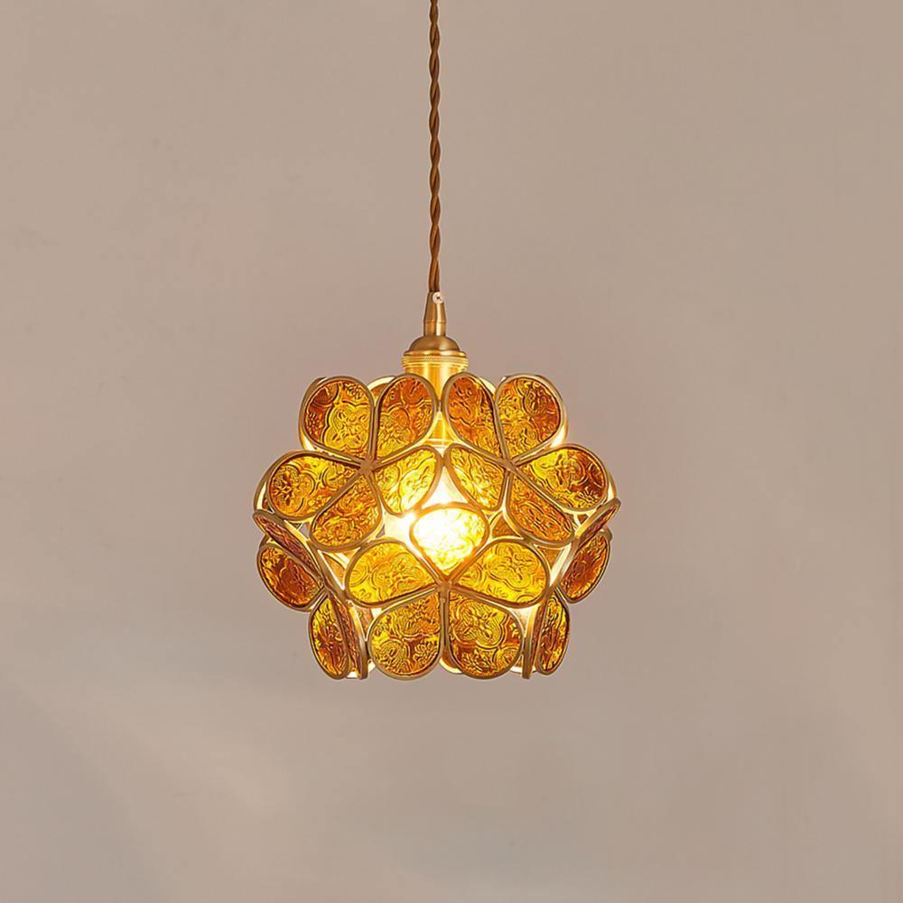 FloraMist Petal Glass Pendant