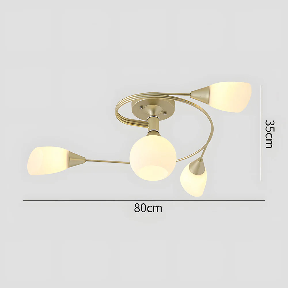 InfinityLoop Multi-Head Chandelier