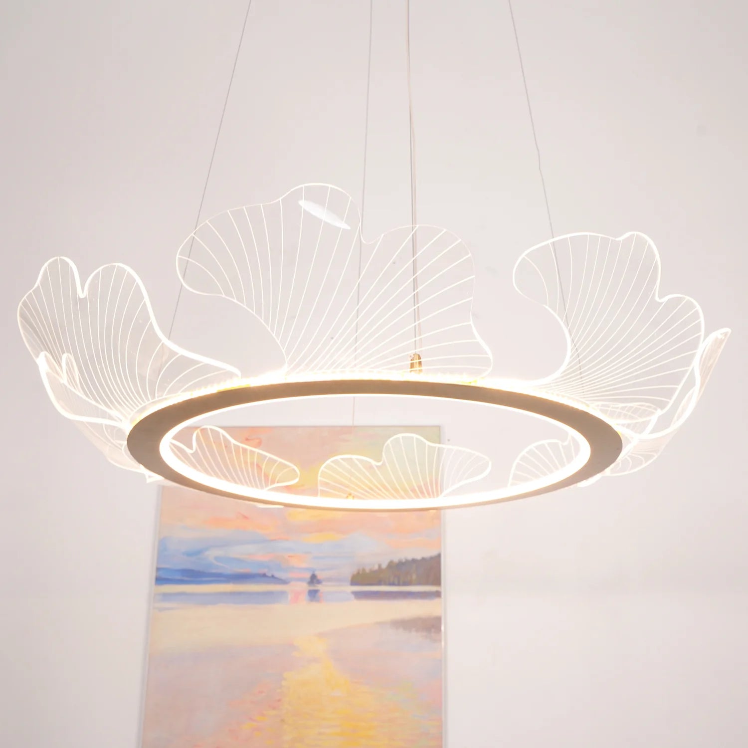 OceanicTide Azure Acrylic Chandelier