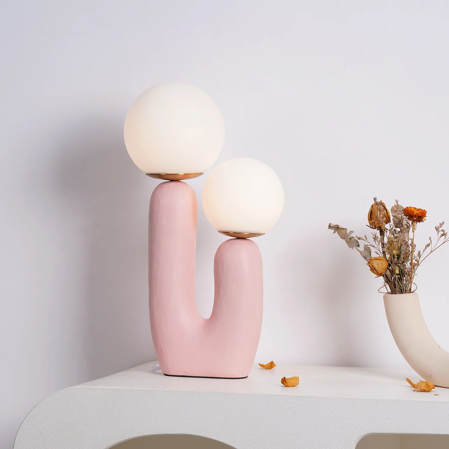 OasisSphere Glass Cactus Table Lamp