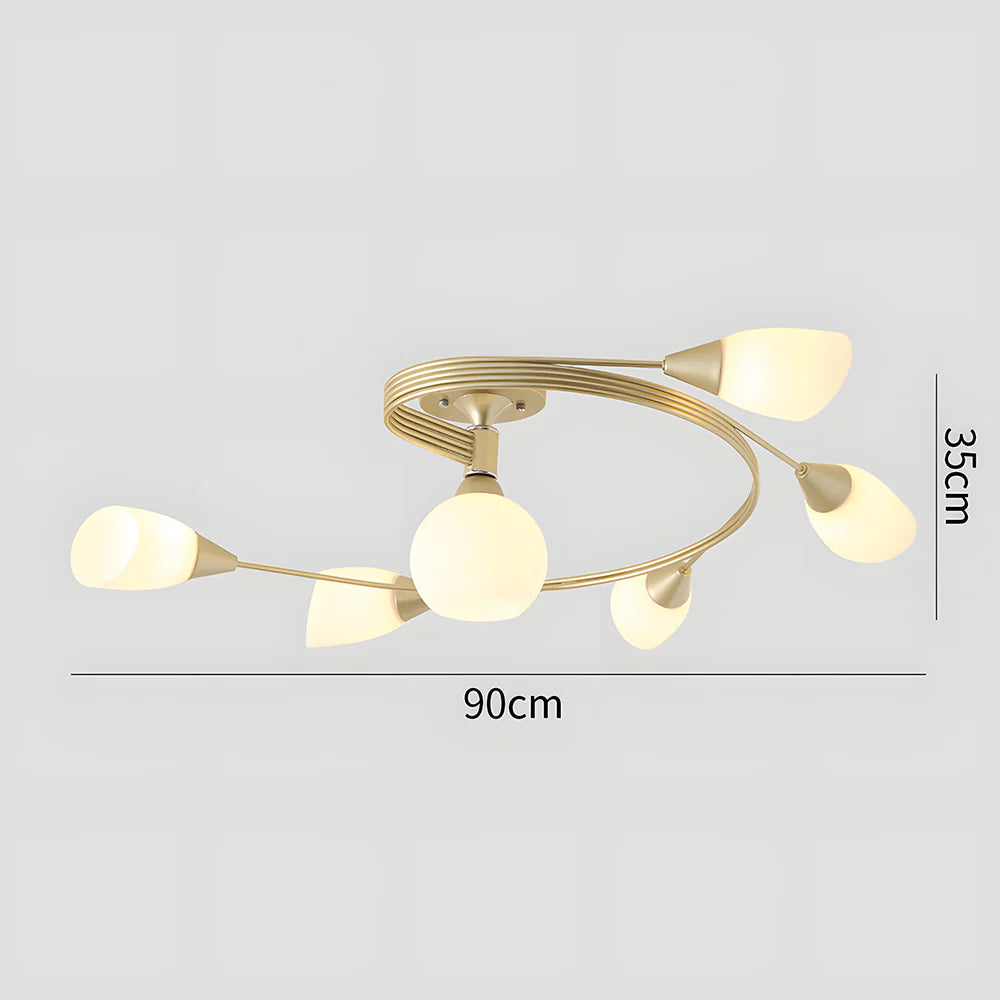 InfinityLoop Multi-Head Chandelier