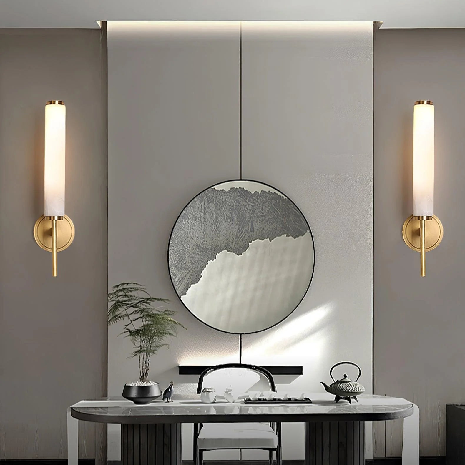 MonolithStream Marble Wall Sconce