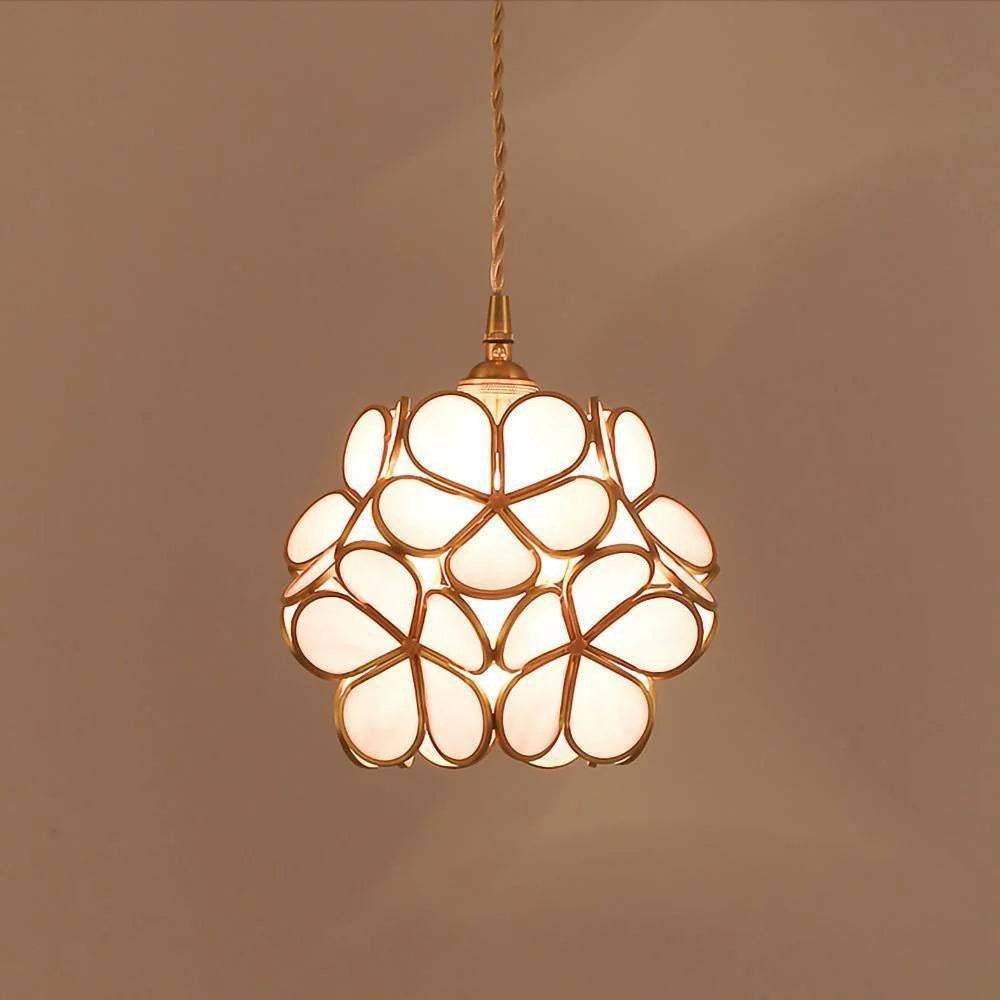 FloraMist Petal Glass Pendant