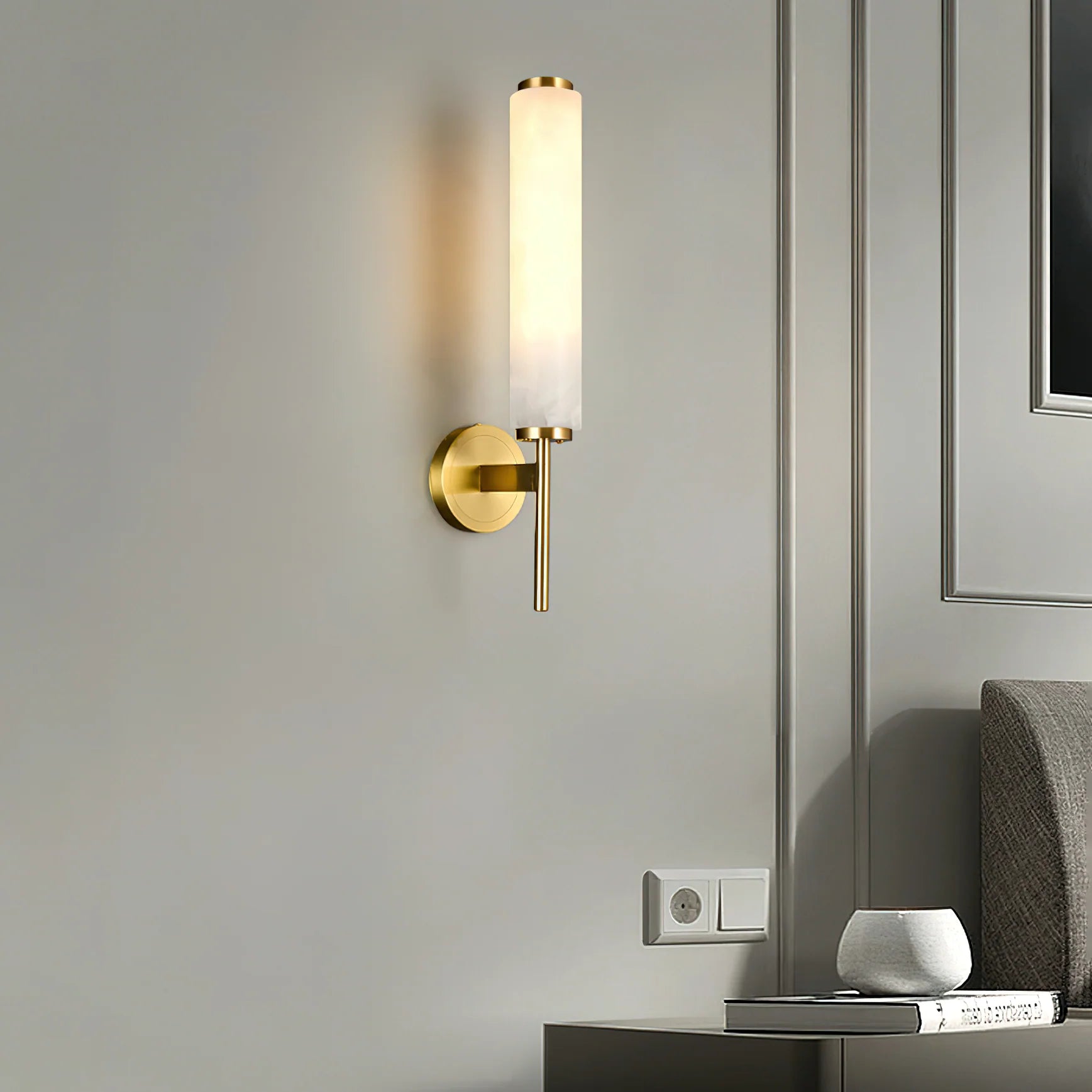 MonolithStream Marble Wall Sconce