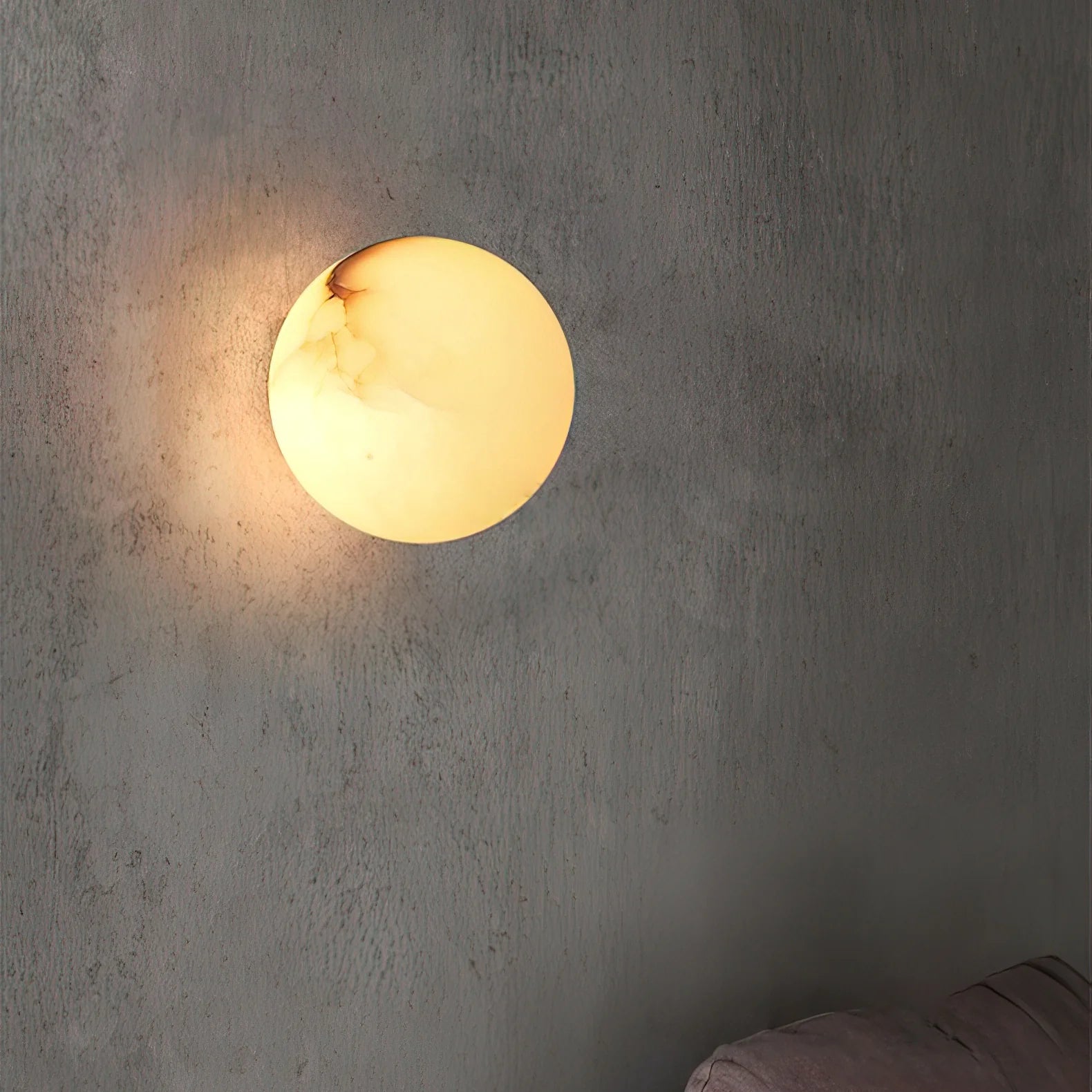 AlabasterMoon Globe Wall Sconce