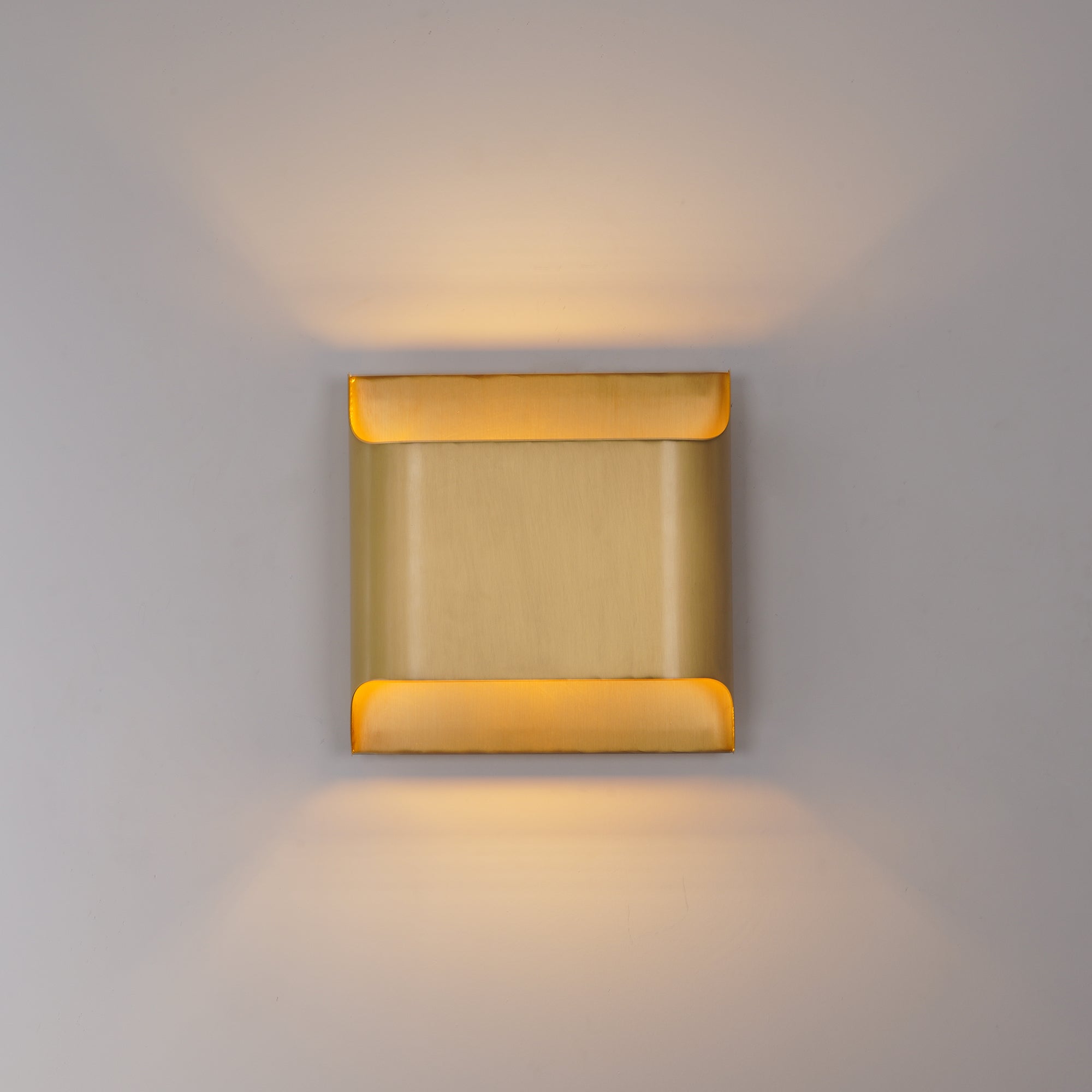 LegacyCube Brass Geometry Wall Light