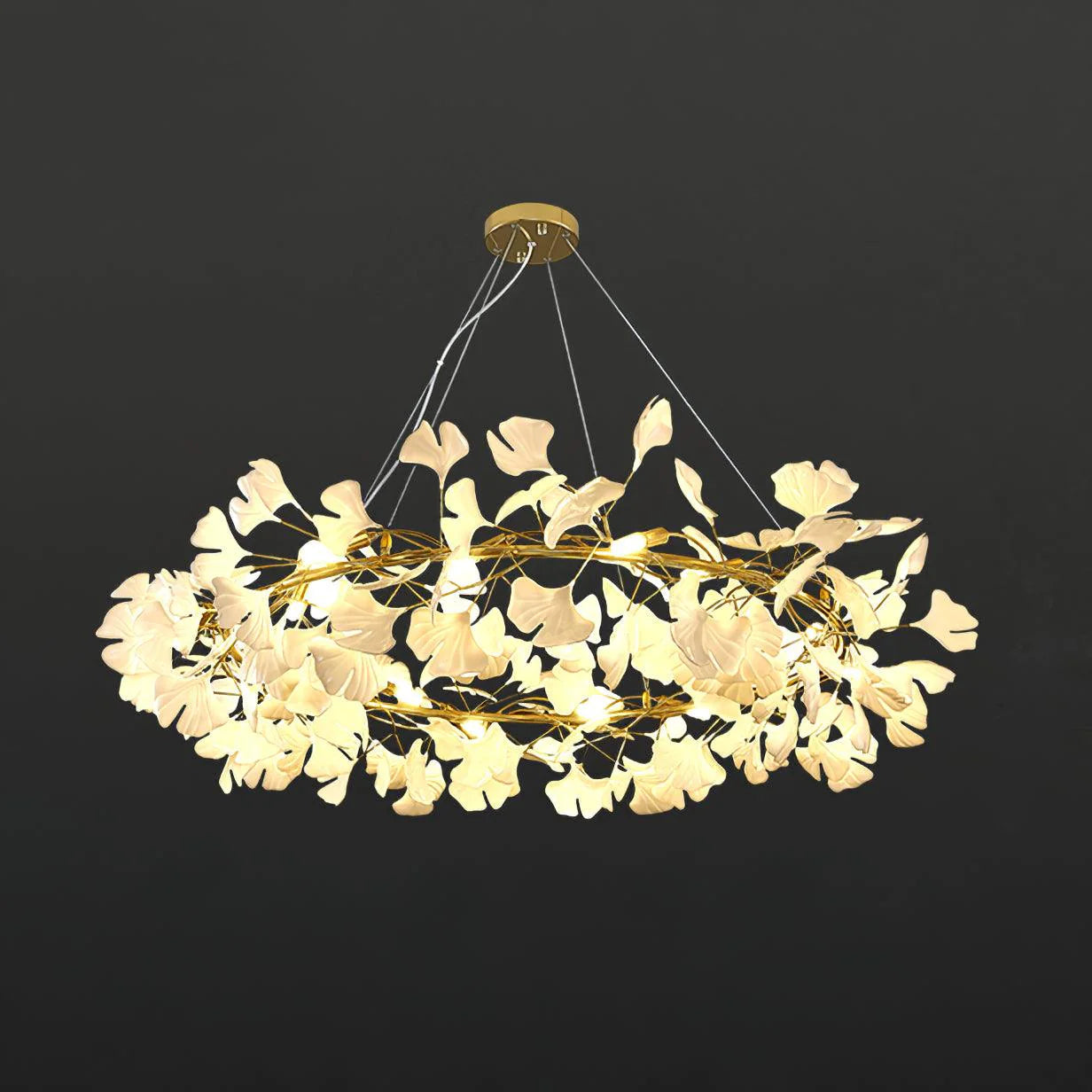 GingkoArtifact Ceramic Chandelier