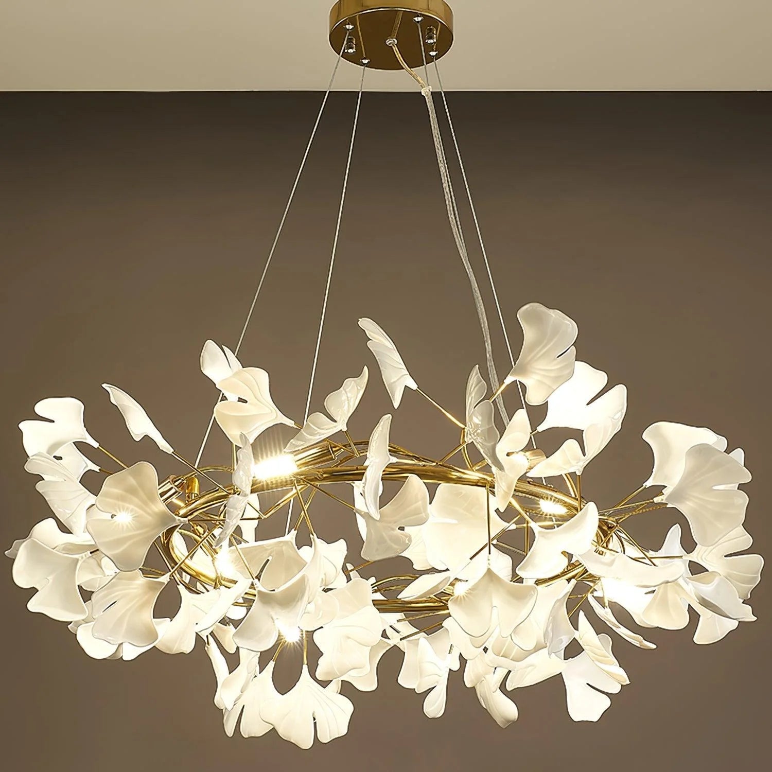 GingkoArtifact Ceramic Chandelier