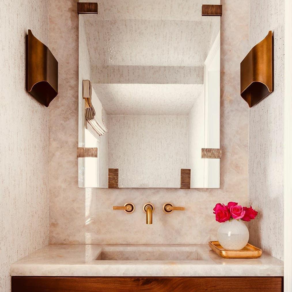 LegacyCube Brass Geometry Wall Light