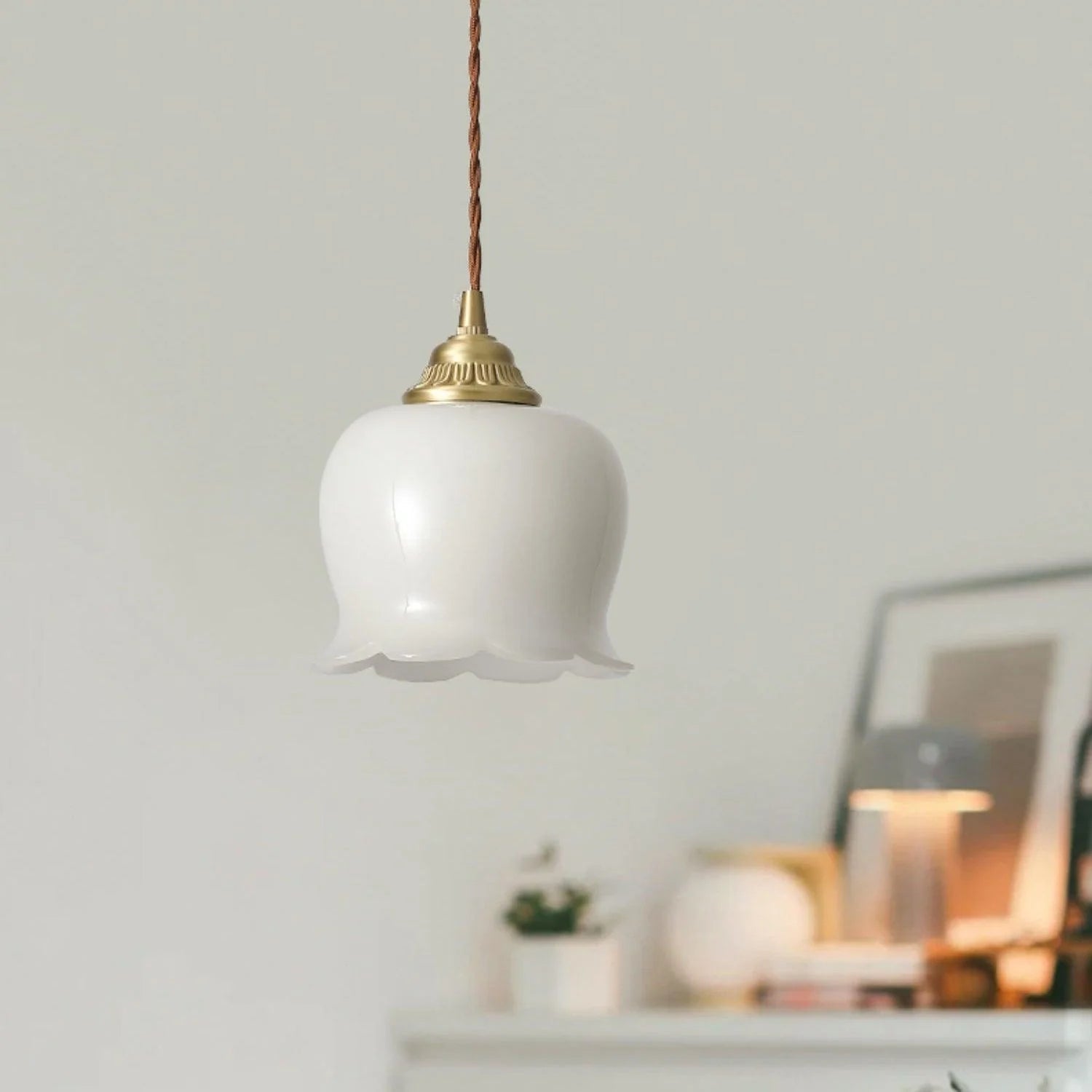 AuroraBloom Glass Pendant Light