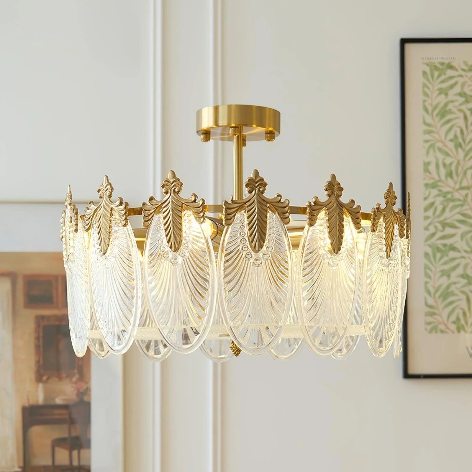 GalaxyWeave Intricate Glass Chandelier
