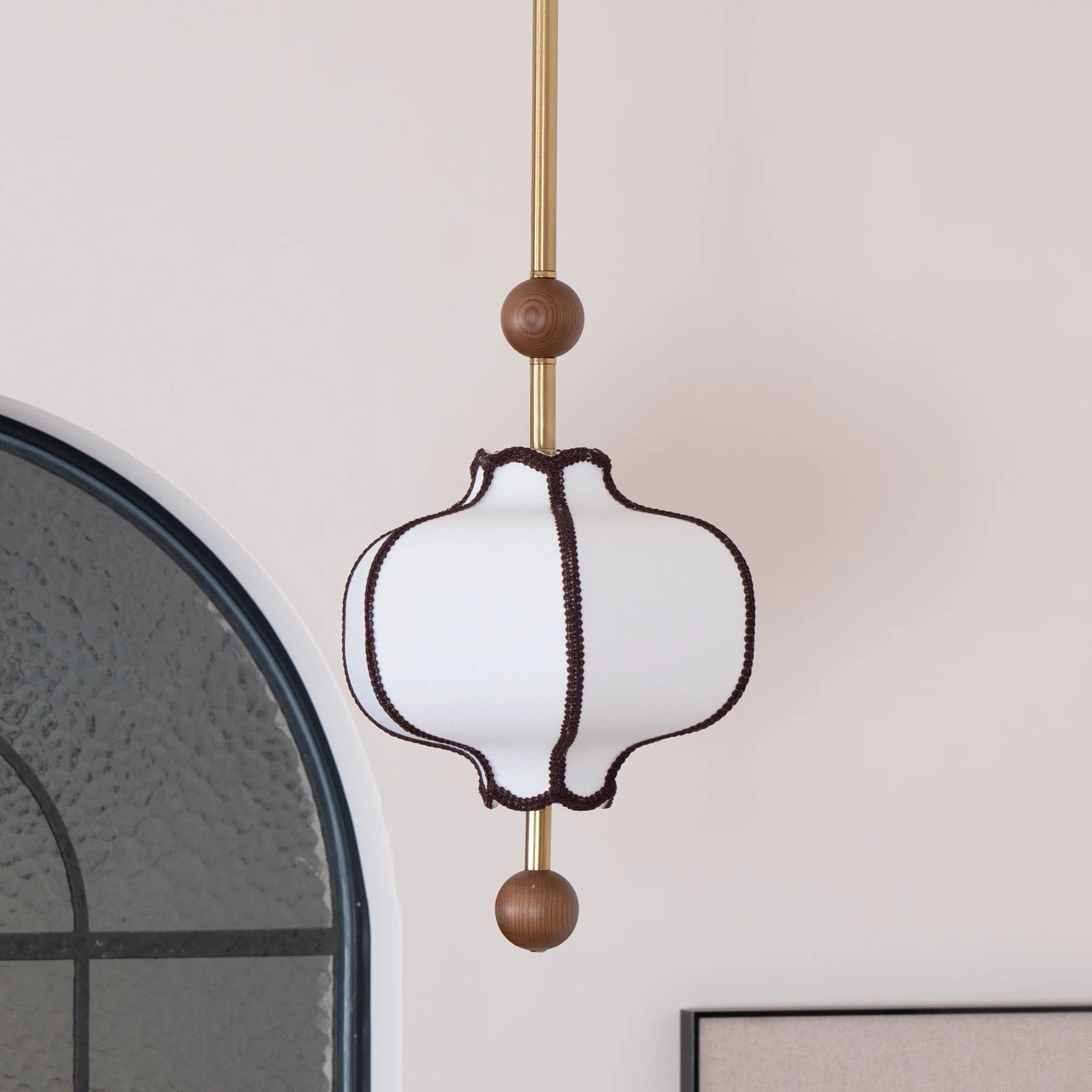 DoricDome Vintage Fabric Pendant