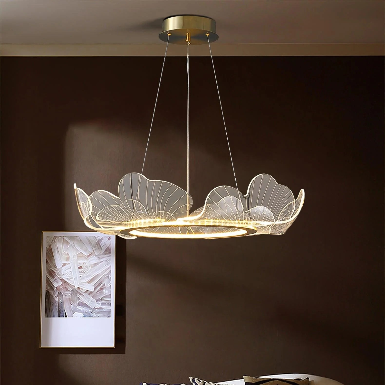 OceanicTide Azure Acrylic Chandelier
