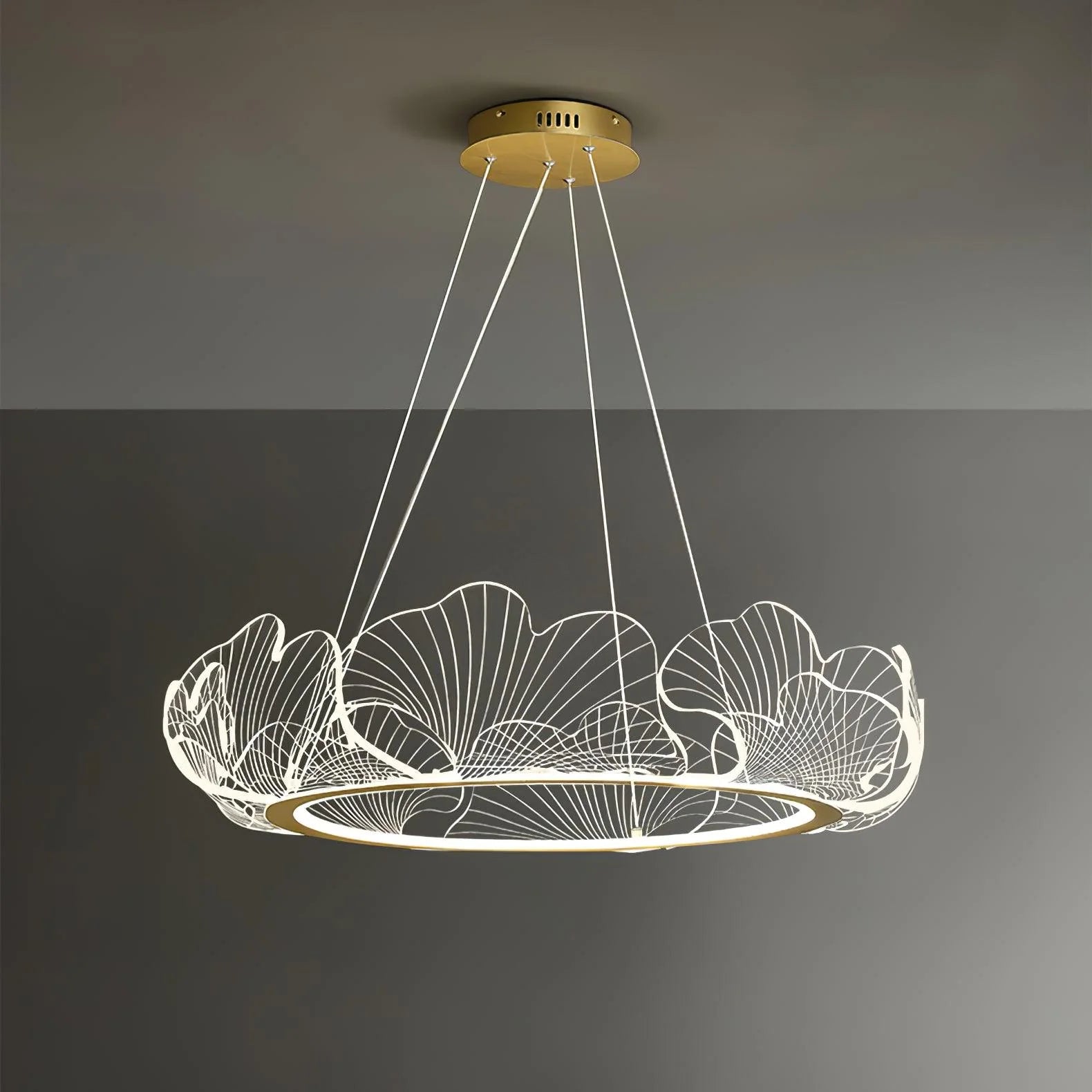 OceanicTide Azure Acrylic Chandelier