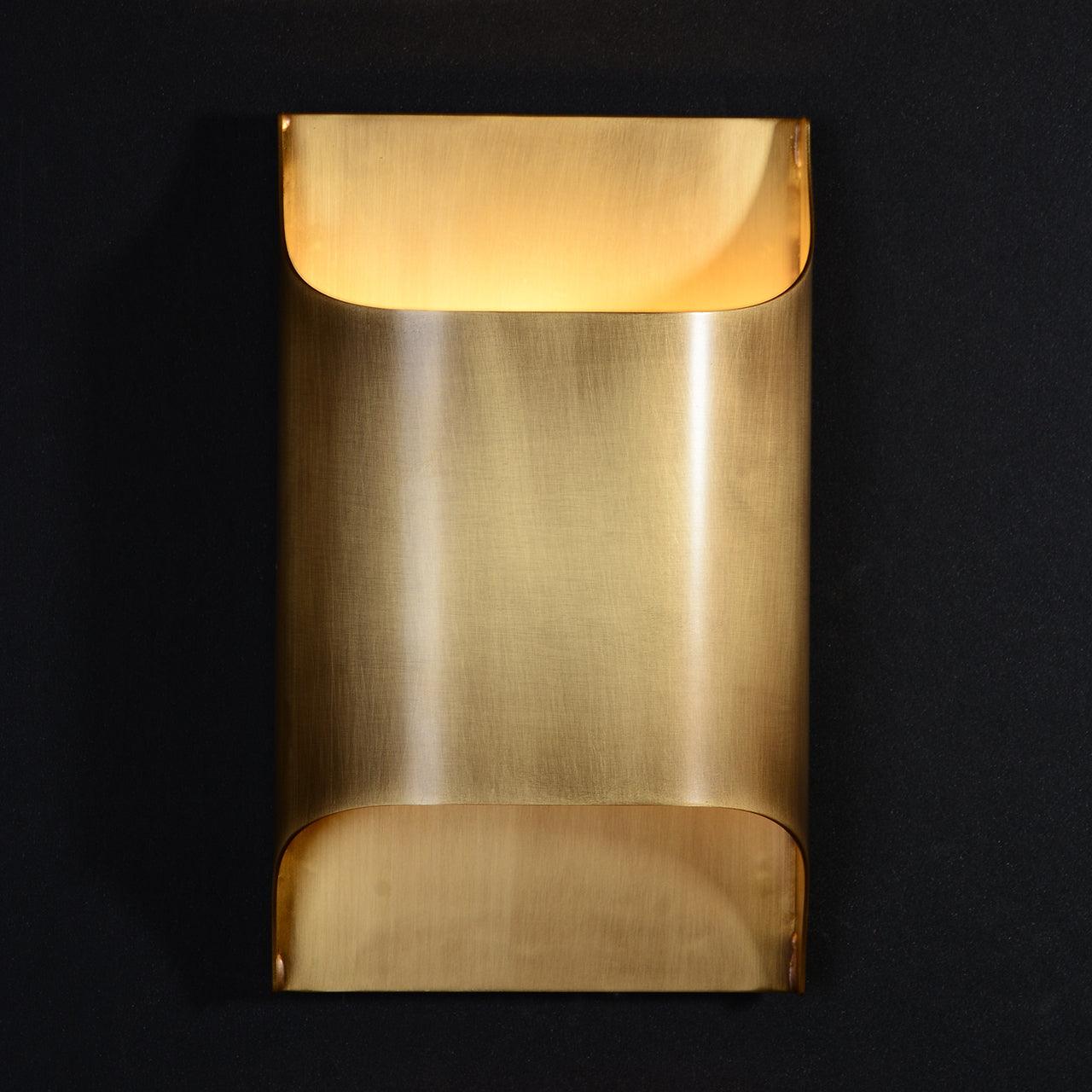 LegacyCube Brass Geometry Wall Light
