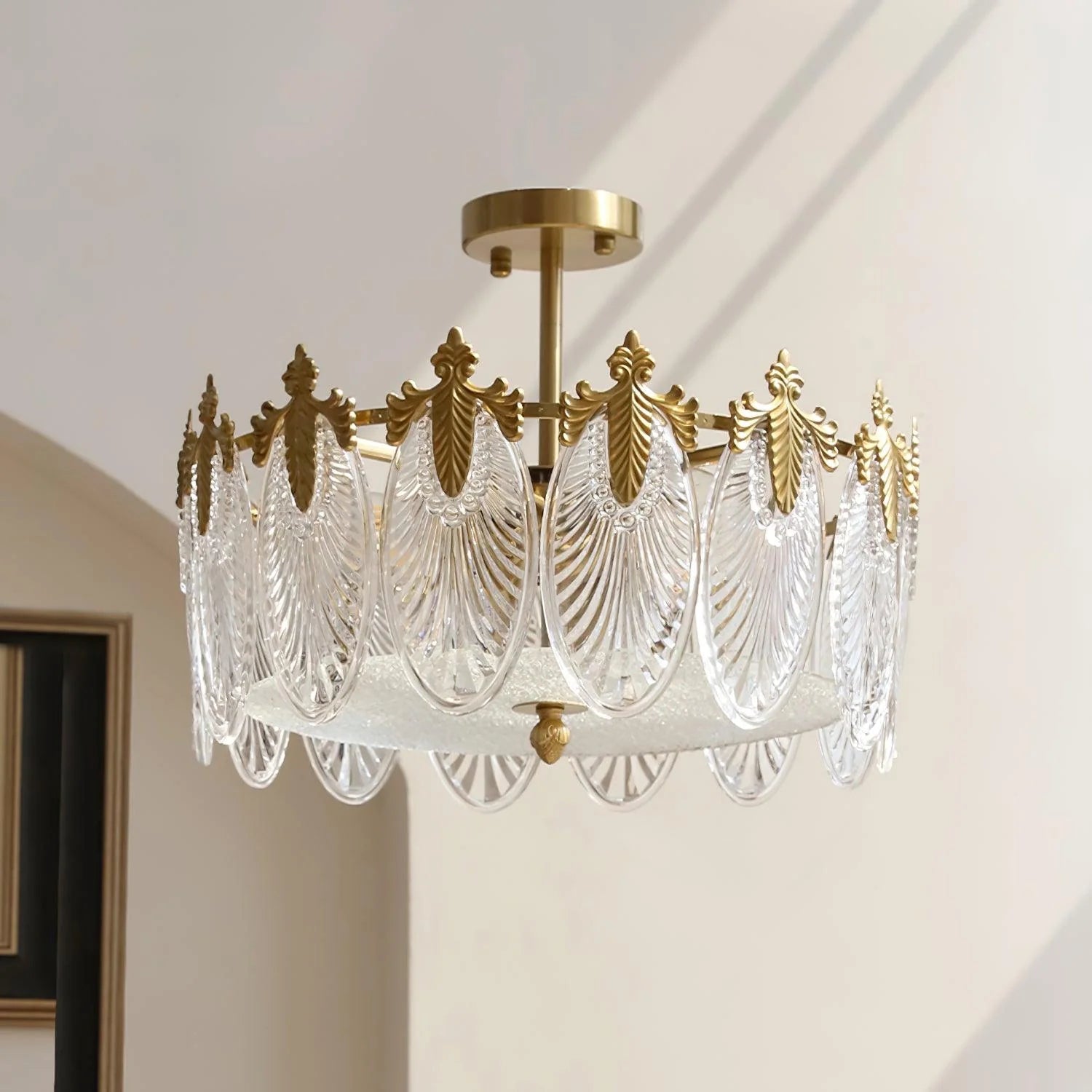 GalaxyWeave Intricate Glass Chandelier