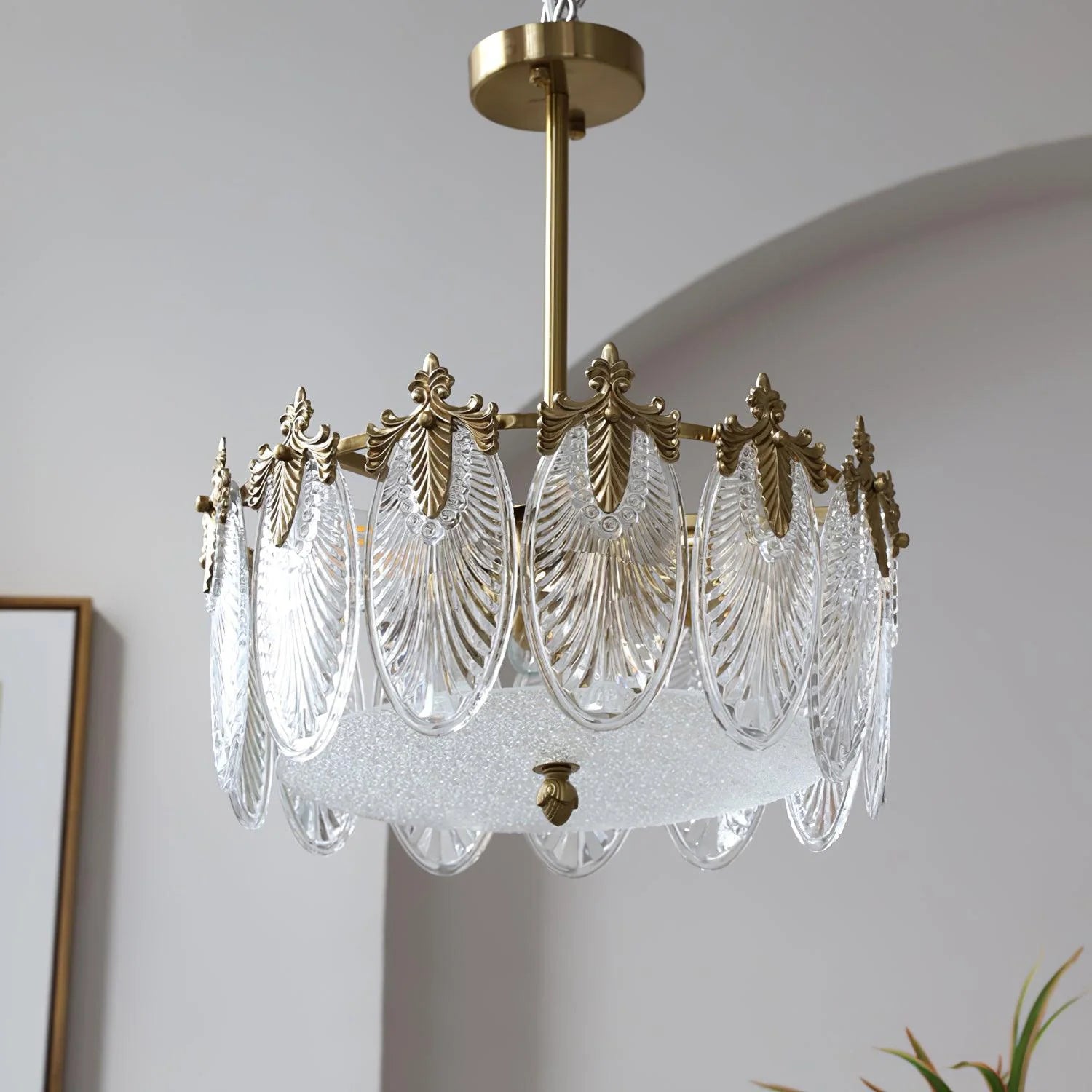 GalaxyWeave Intricate Glass Chandelier