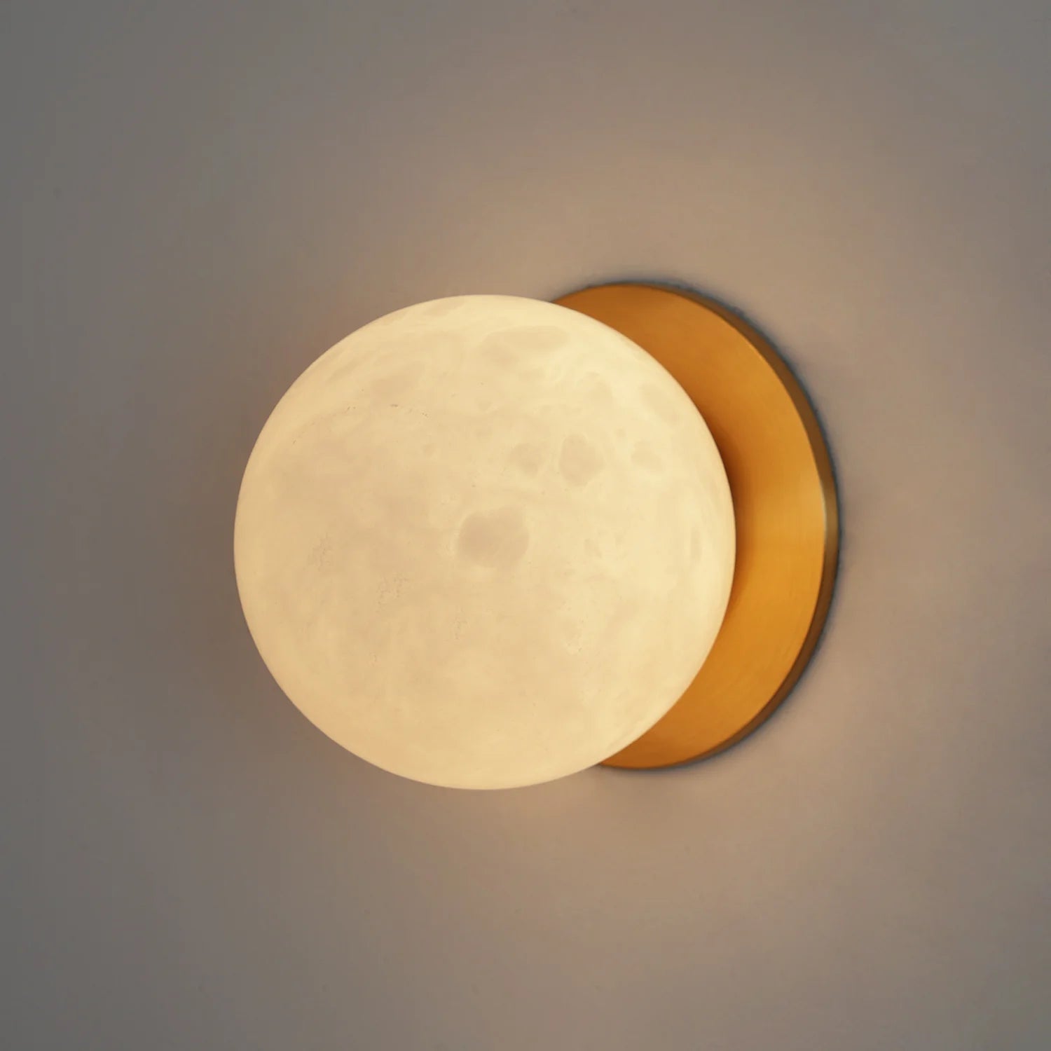 AlabasterMoon Globe Wall Sconce
