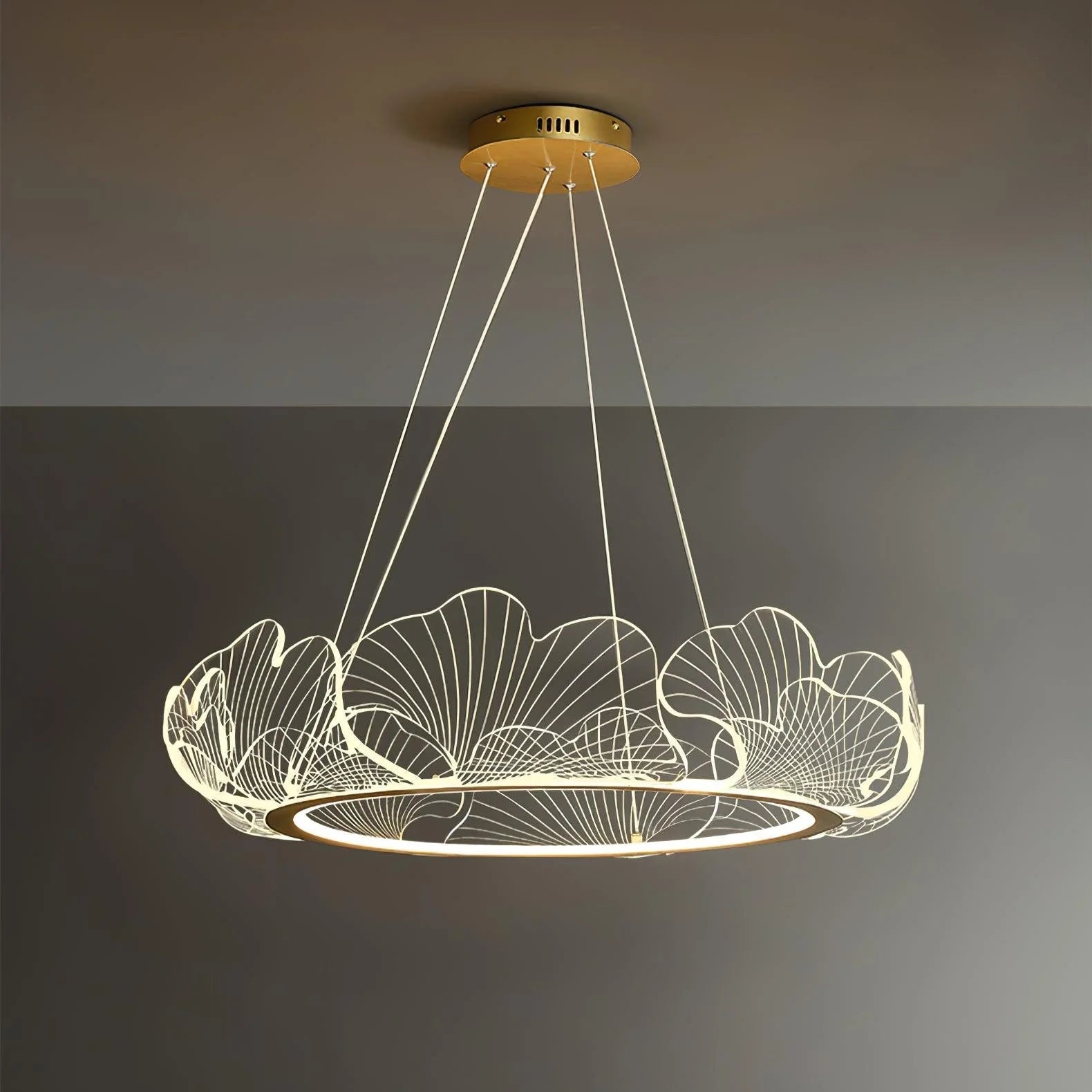 OceanicTide Azure Acrylic Chandelier
