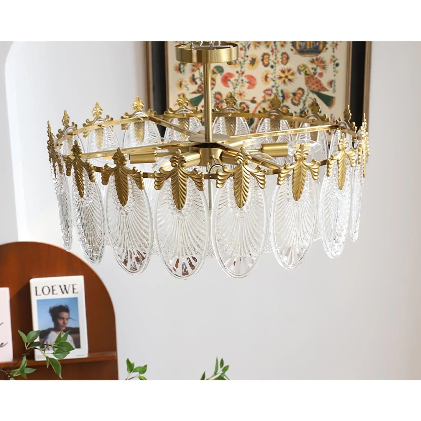 GalaxyWeave Intricate Glass Chandelier