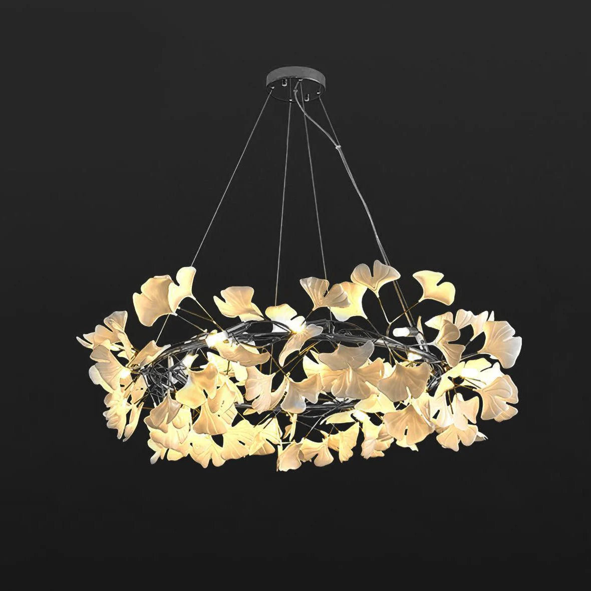 GingkoArtifact Ceramic Chandelier