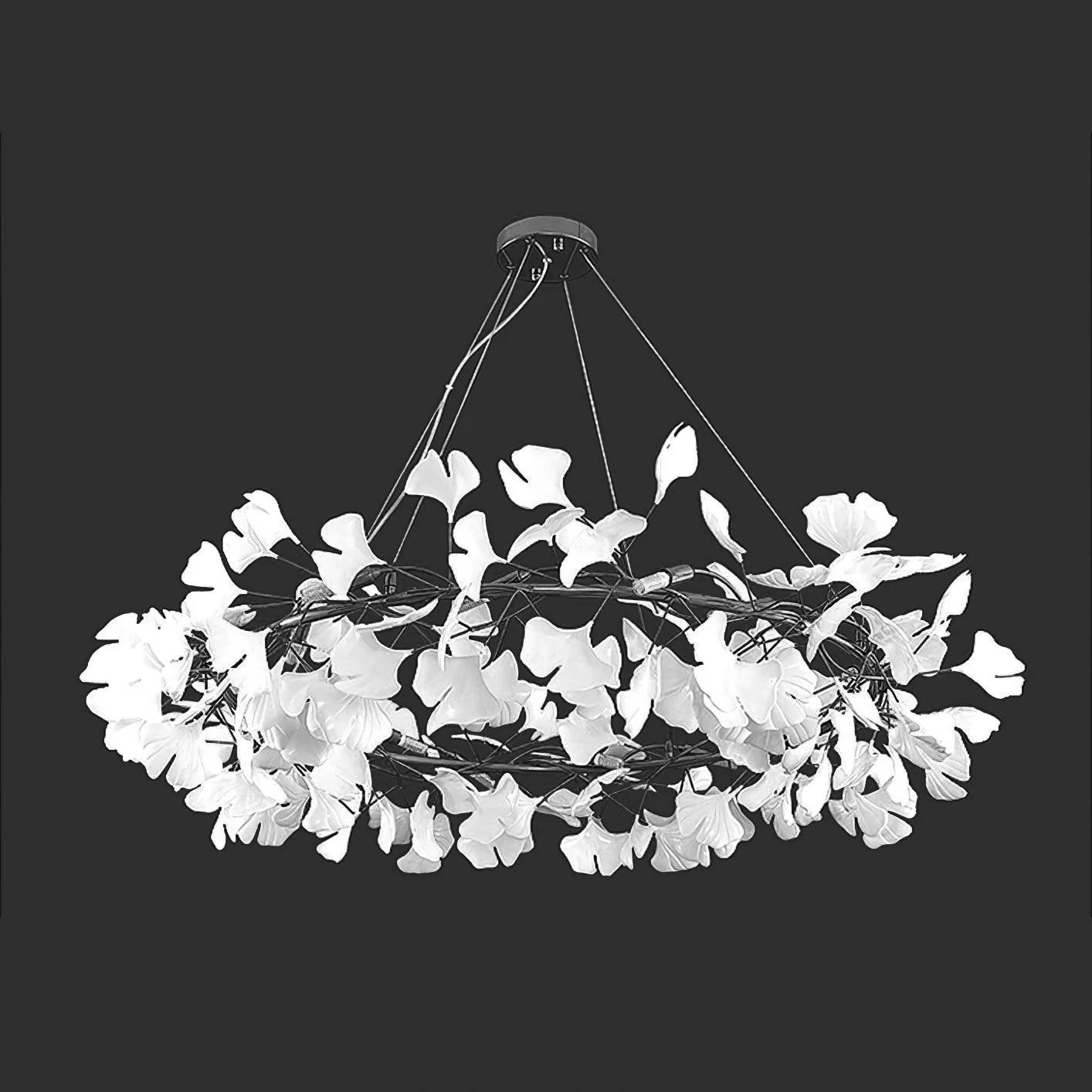 GingkoArtifact Ceramic Chandelier