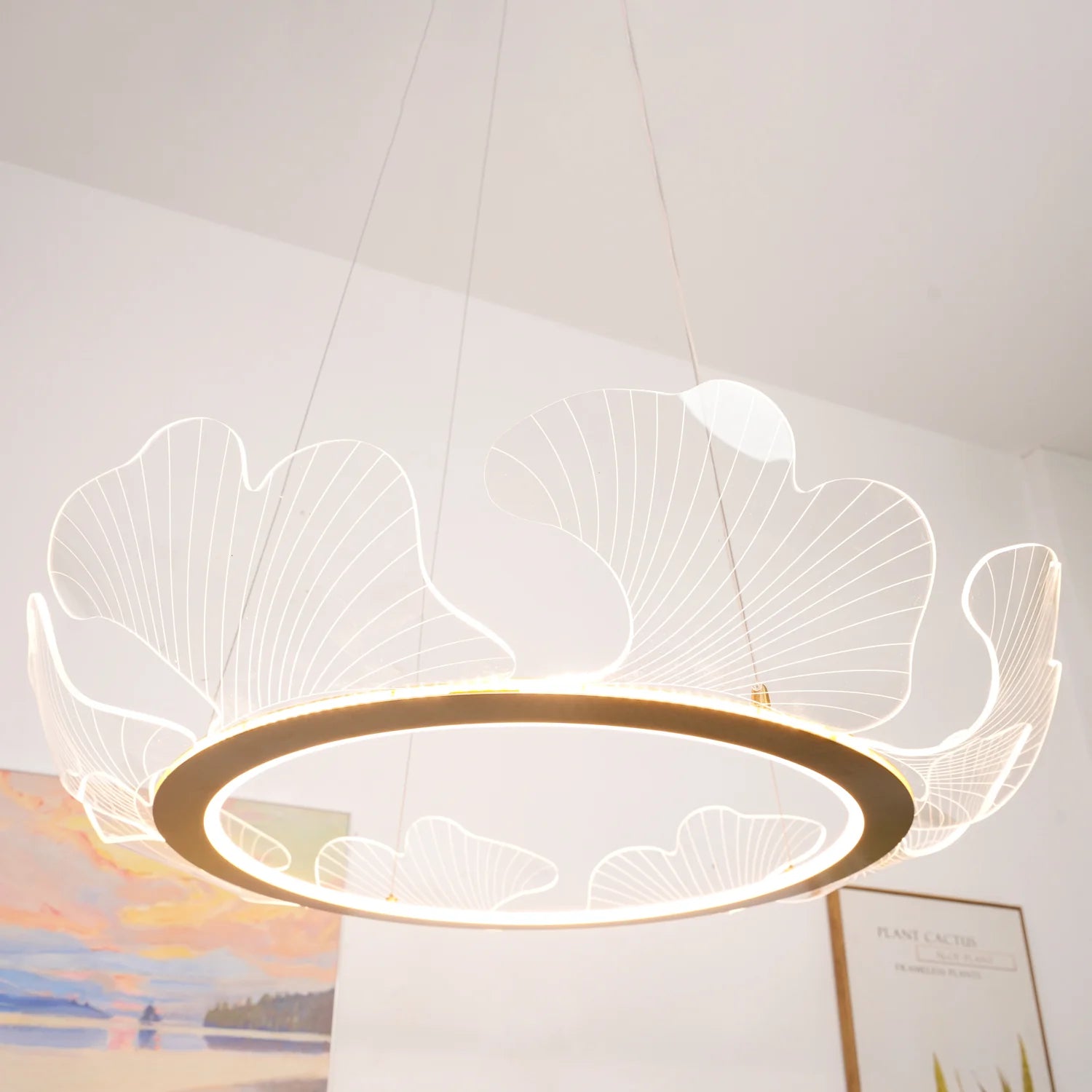 OceanicTide Azure Acrylic Chandelier
