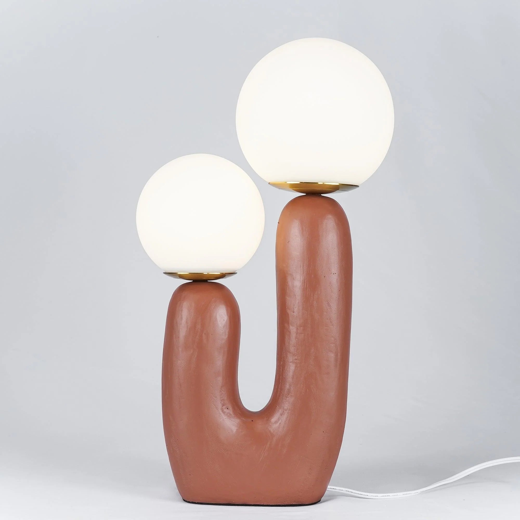 OasisSphere Glass Cactus Table Lamp