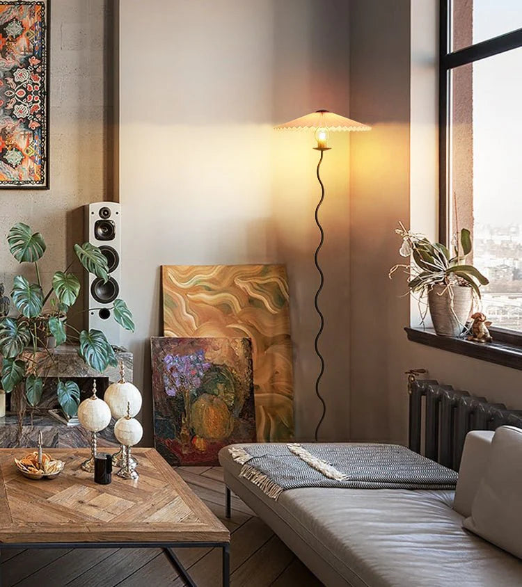 HeritagePleat Textile Floor Lamp