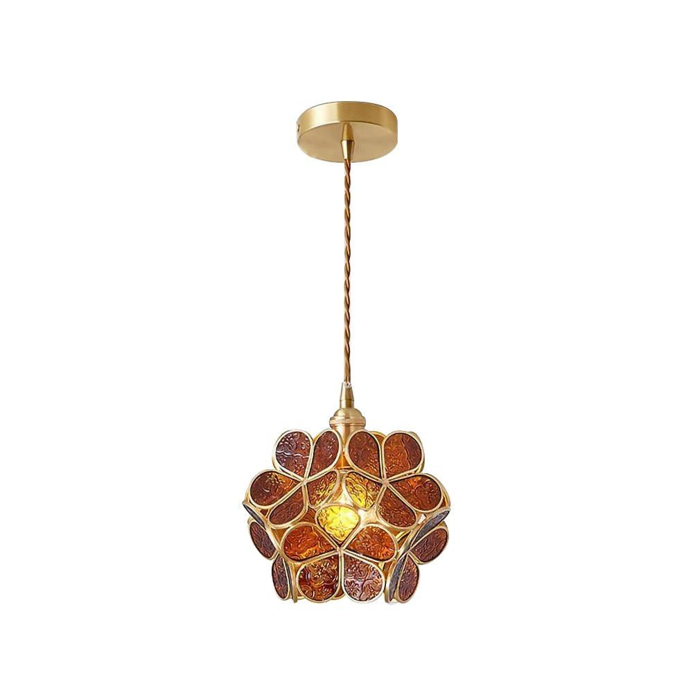 FloraMist Petal Glass Pendant