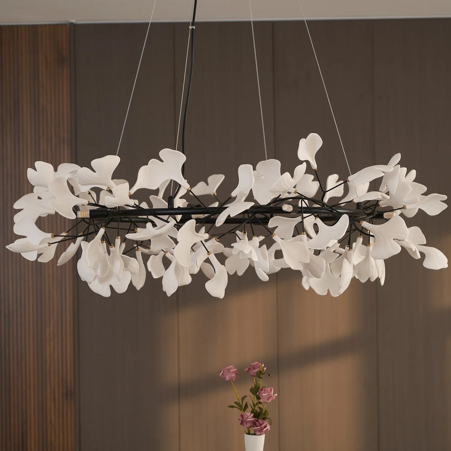 GingkoArtifact Ceramic Chandelier