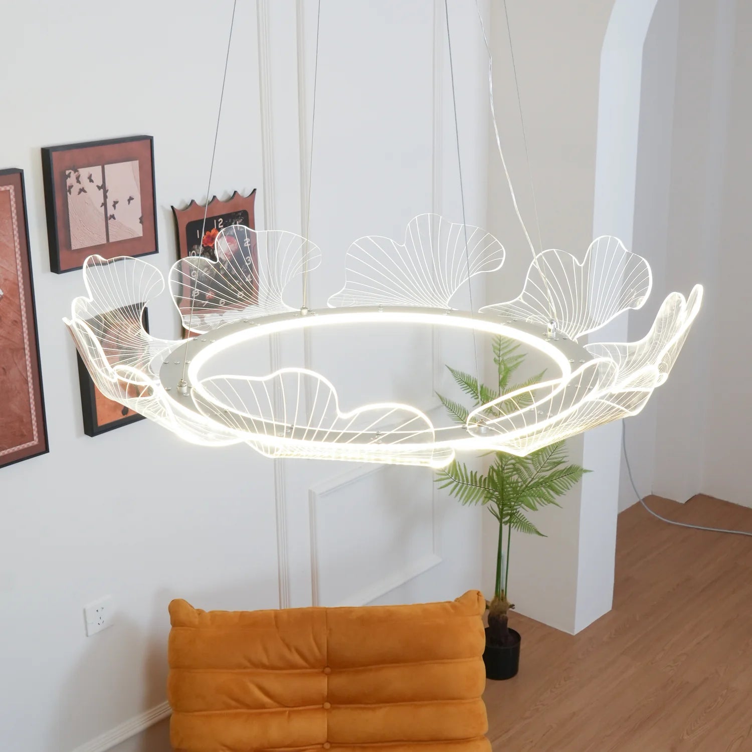 OceanicTide Azure Acrylic Chandelier