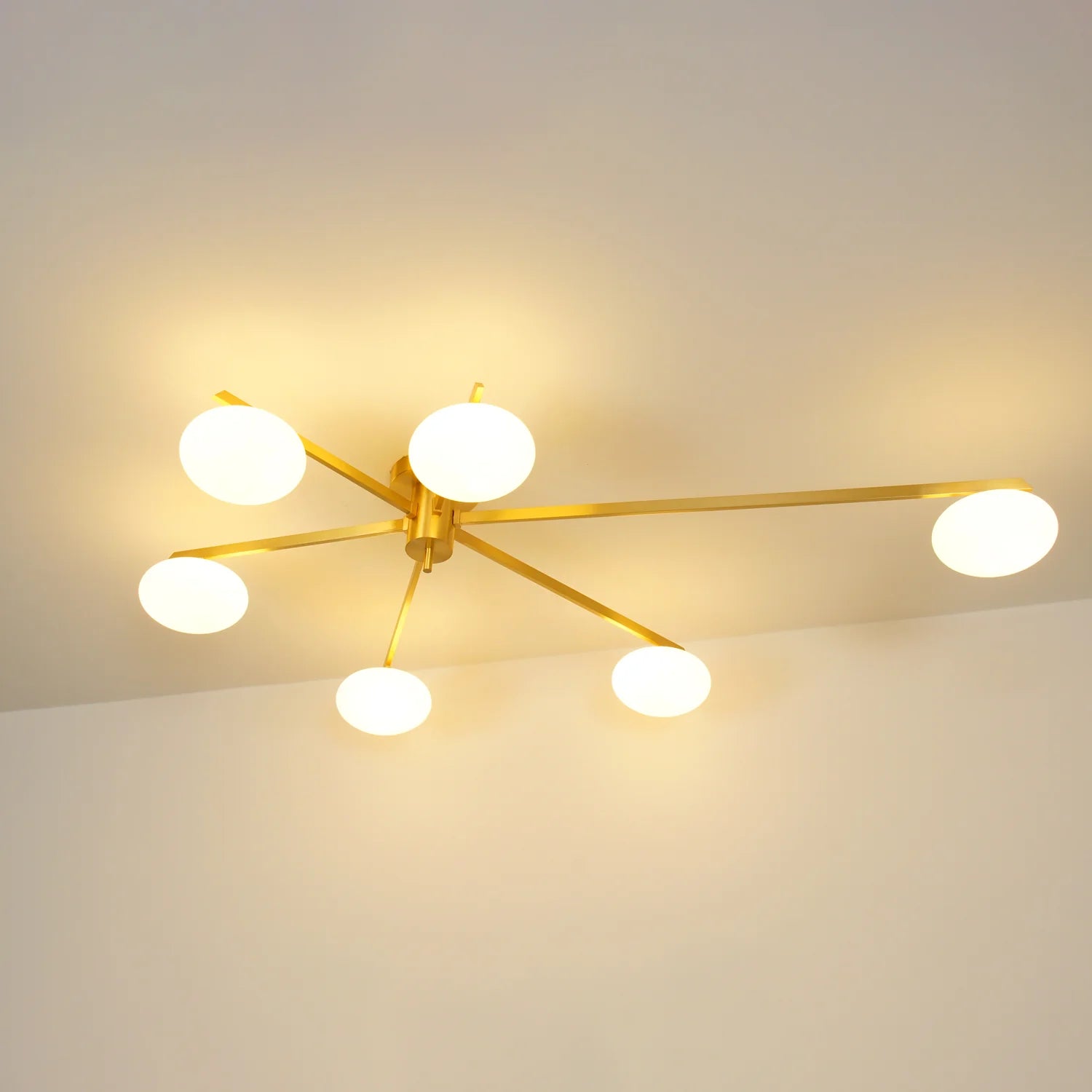AstroAxis Linear Glass Ceiling Light
