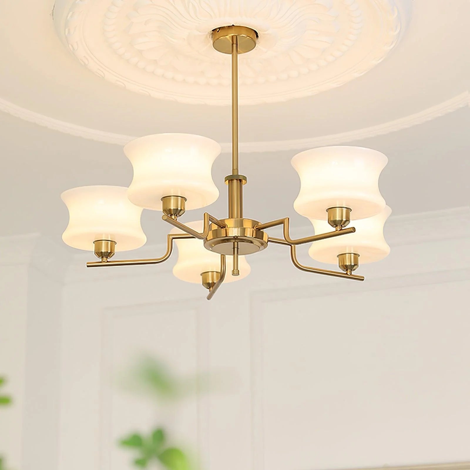 ChaliceGrace Crystal Glass Chandelier