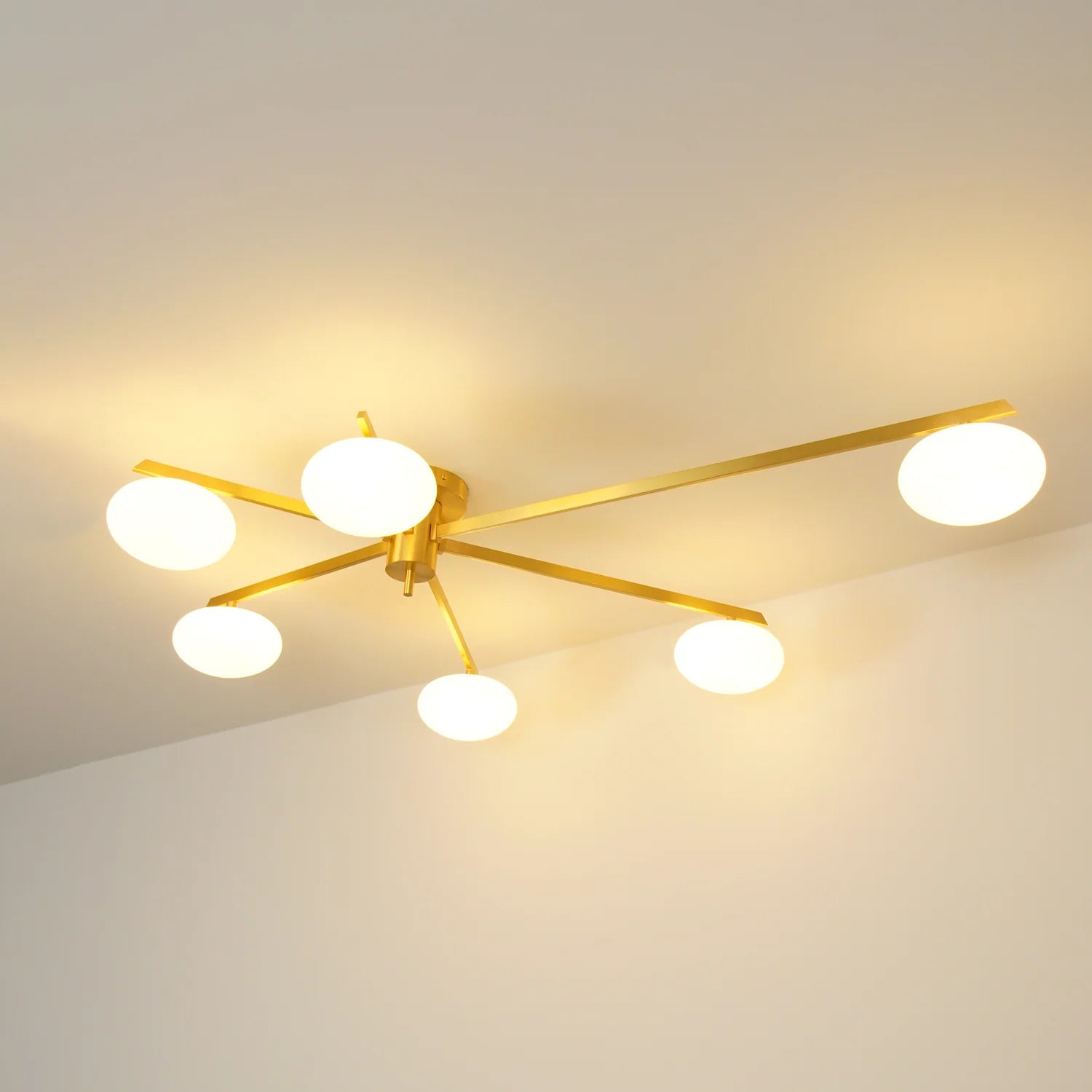 AstroAxis Linear Glass Ceiling Light