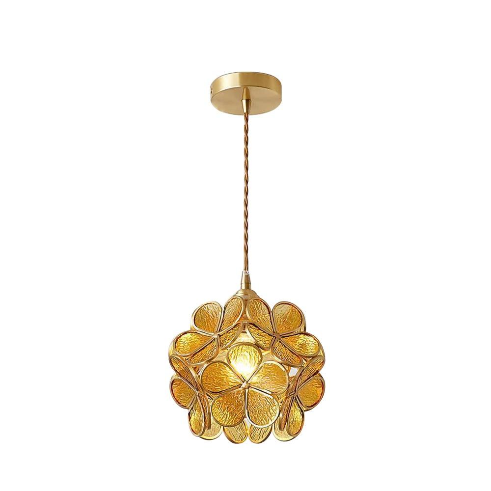 FloraMist Petal Glass Pendant